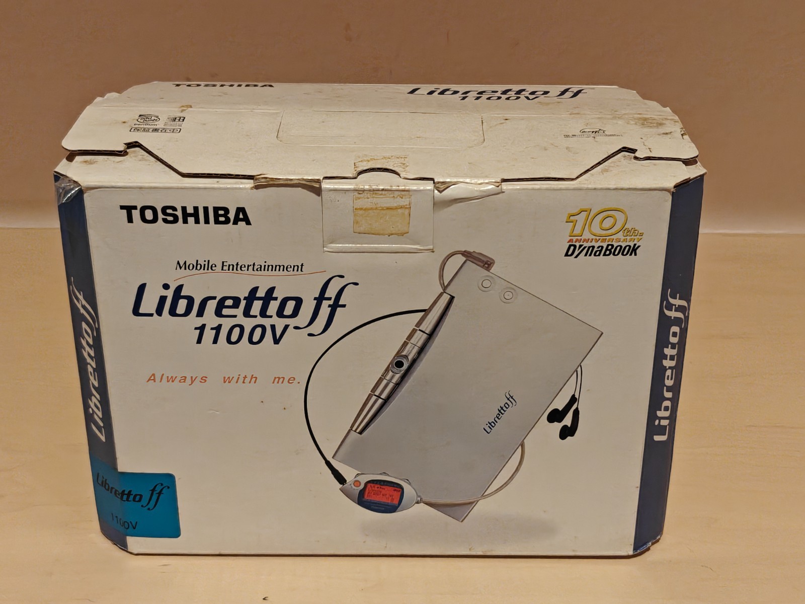 Toshiba Libretto ff1100v P266MHz 64MB, 32GB HD 2X Win98 w/CD-ROM & Lots More IOB