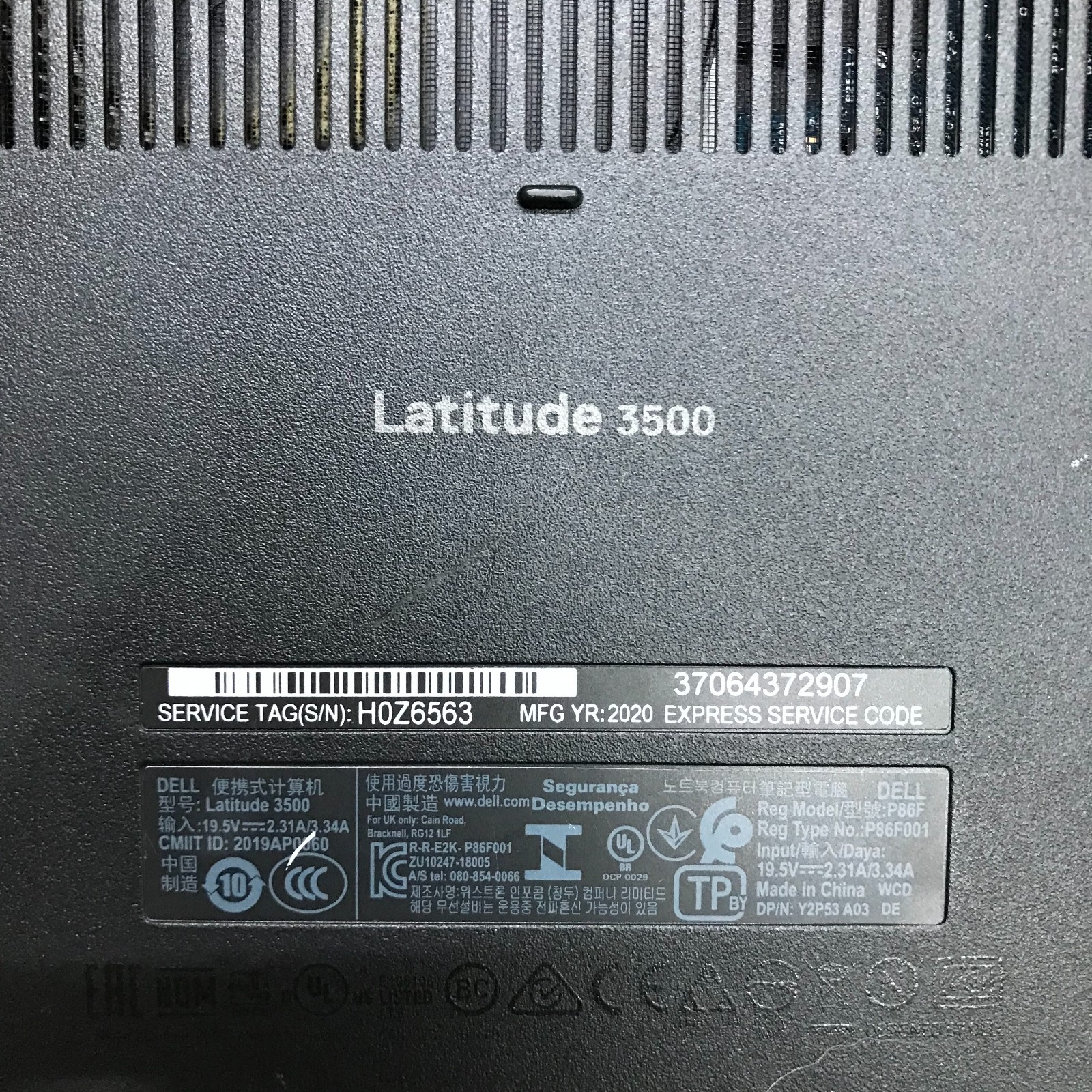 Dell Latitude 3500 15.6″ i5-8365U 1.6GHz 8GB RAM 256GB M.2 SSD (Windows 11 Pro)