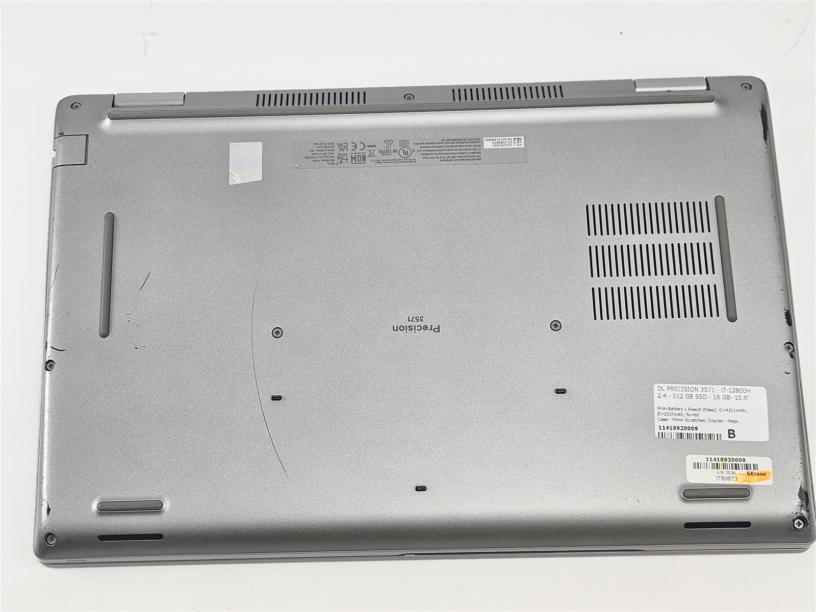 Dell 15.6″ Precision 3571 i7-12800H 16GB RAM 512GB SSD P104F
