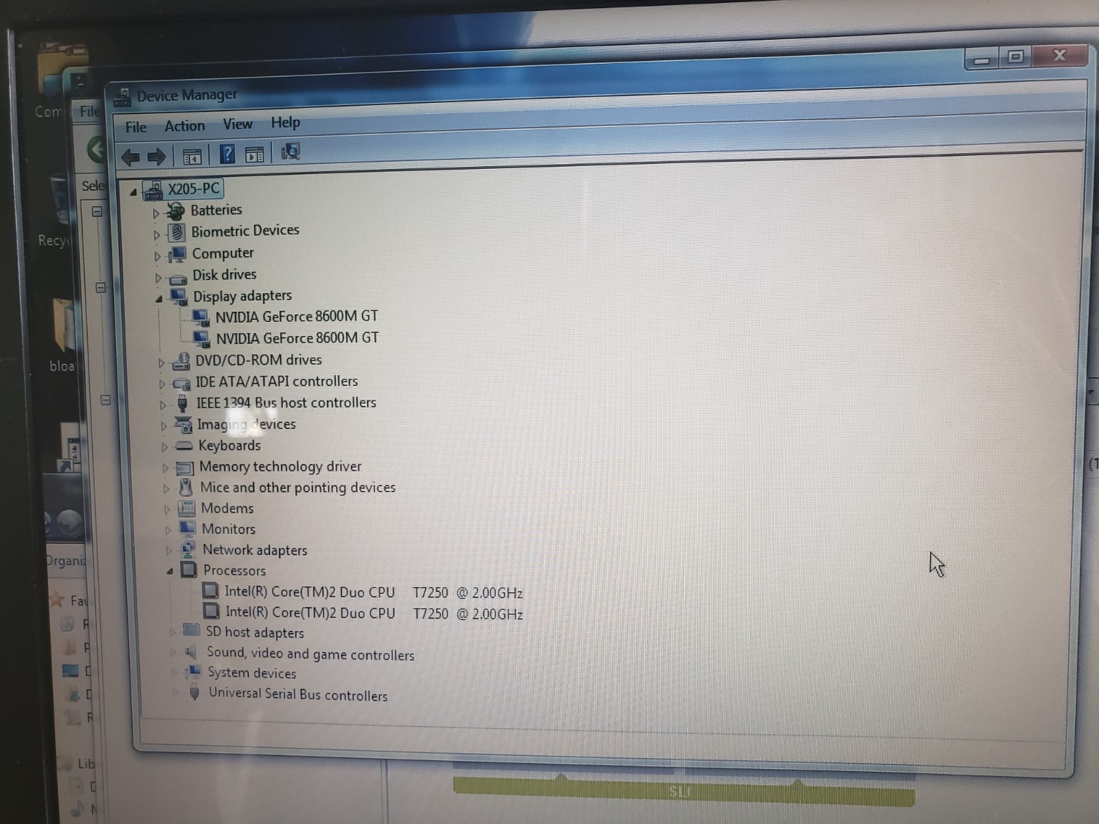Toshiba Satellite X205 ‘Baby Qosmio’ 2ghz 3gb 1tb 8600m GT SLI Retro Gaming Win7