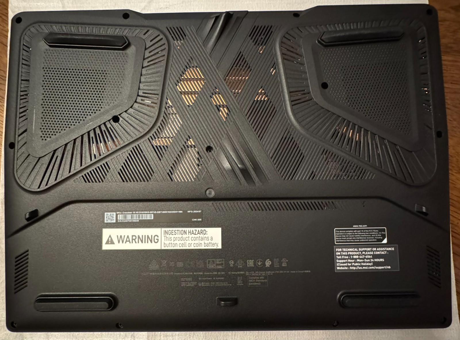 MSI Crosshair 16 HX D14VGKG 16″ Gaming Laptop i7-14650HX 2.2GHz 64GB RAM 2TB RTX