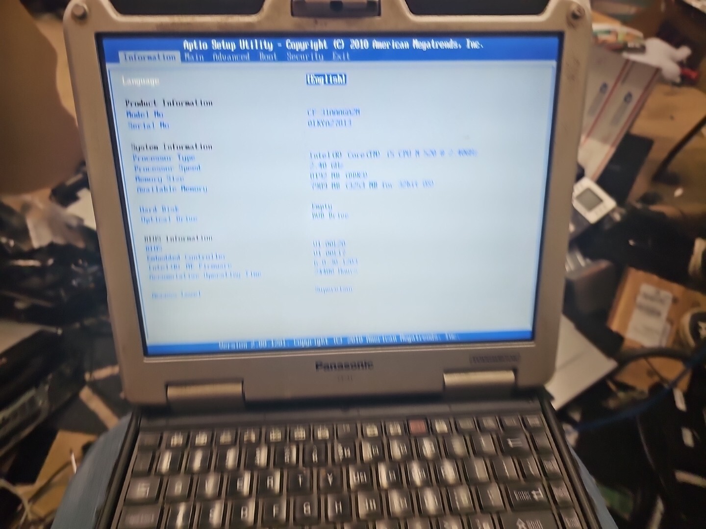 Panasonic Toughbook CF-31 MK-1 i5 520M @ 2.40GHz 8GB RAM DDR3 ( 24480HRS)