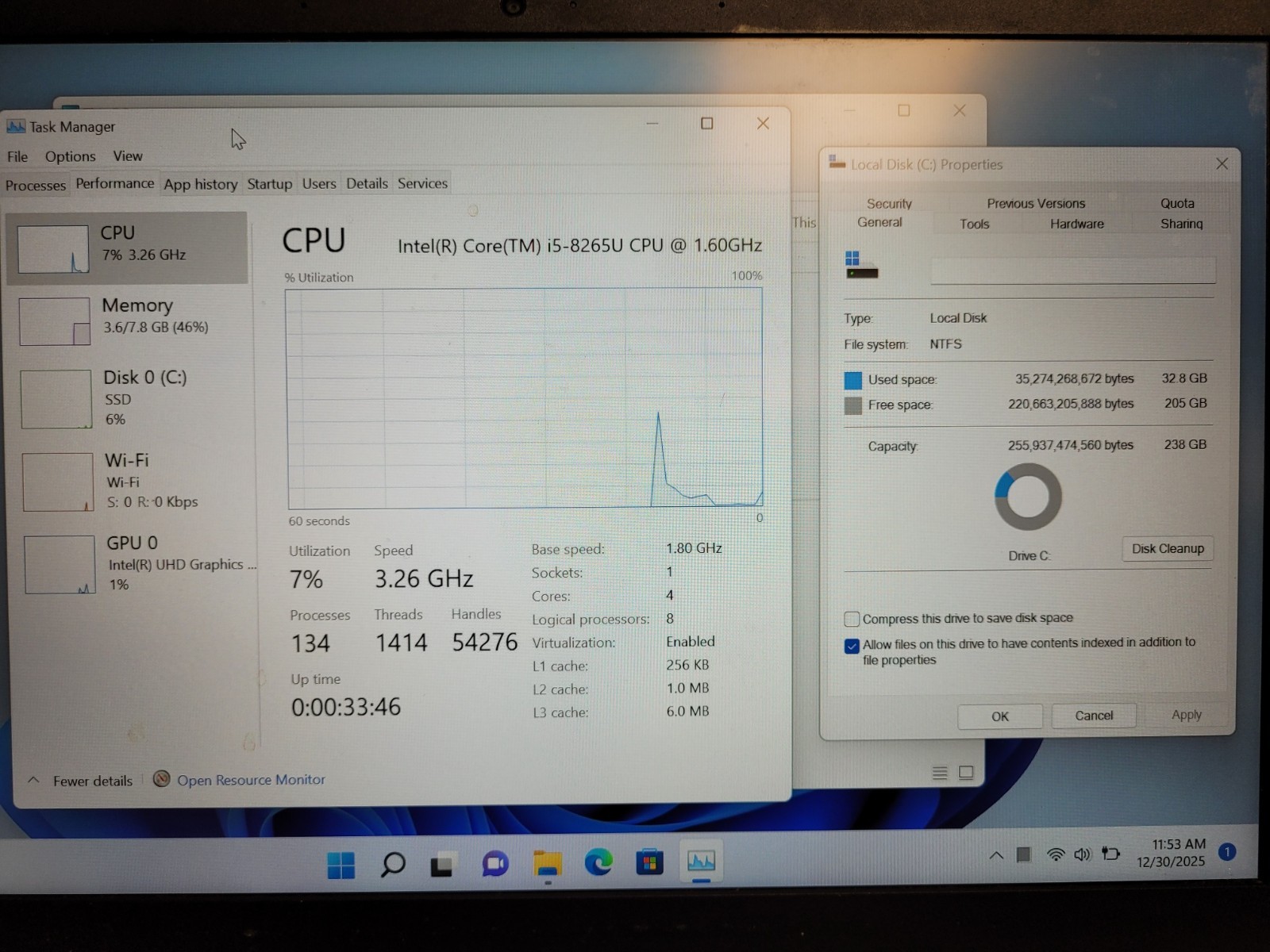 Lenovo Thinkbook 13s-IWL i5-8265u 1.6ghz 8gb ram 256gb ssd charger READ P204YP5