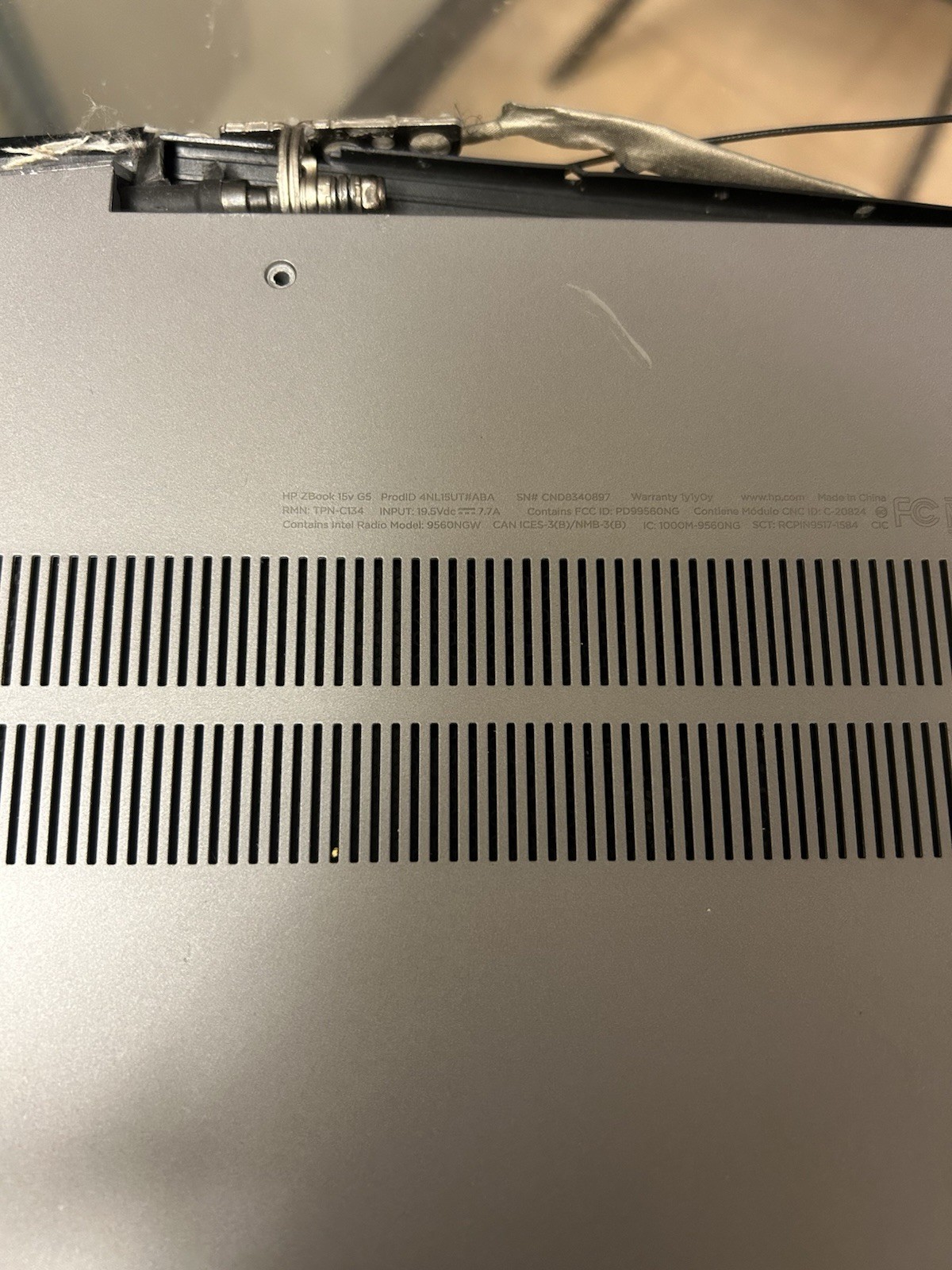 HP ZBook 15v G5 i7-8750H 2.20GHz PLZ READ DESCRIPTION