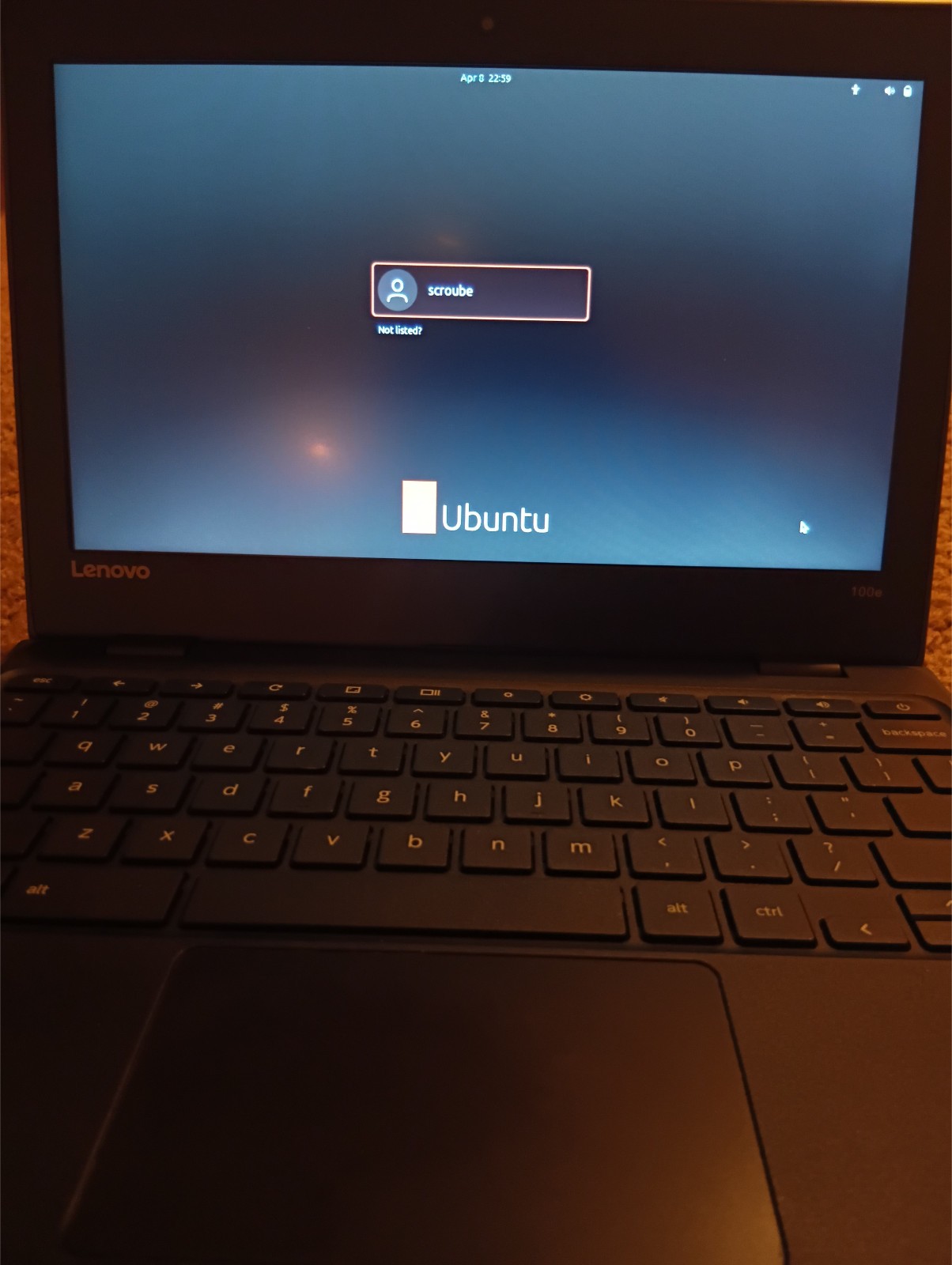 Lenovo Chromebook 100e Upgraded with Ubuntu OS 24.04.2 Linux Laptop