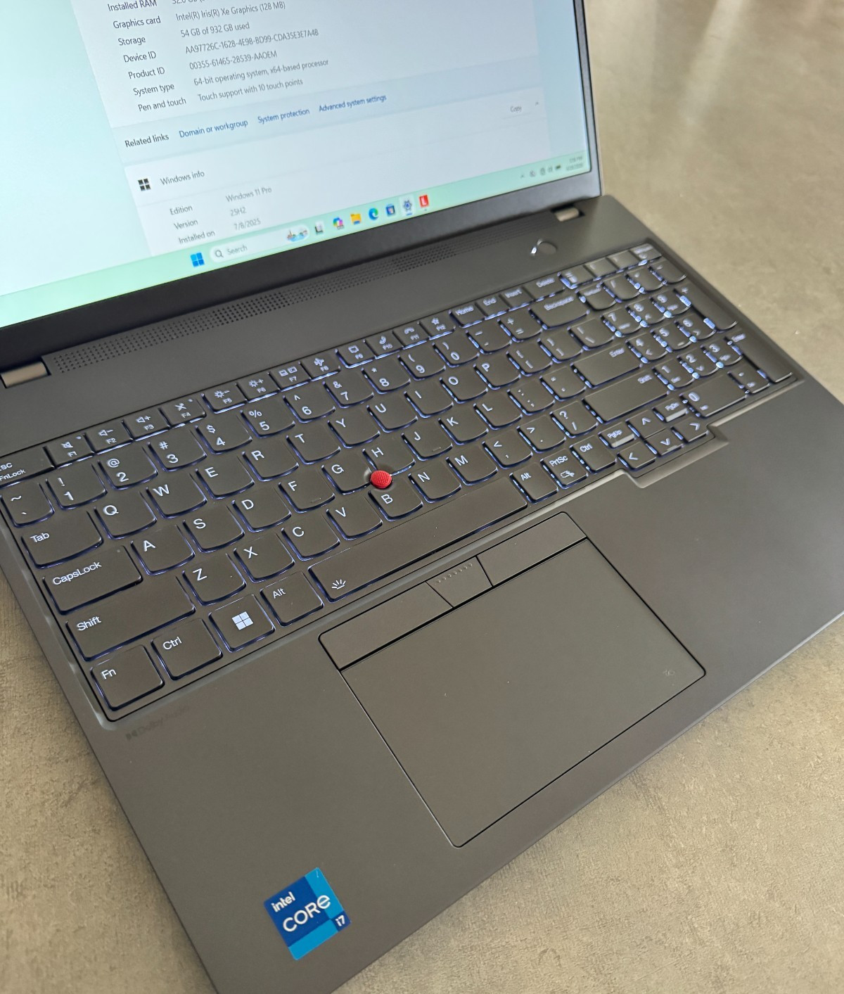 Lenovo ThinkPad T16 Gen 2 i7-1355U 32GB RAM 1TB NVME SSD Win 11 Pro Mint