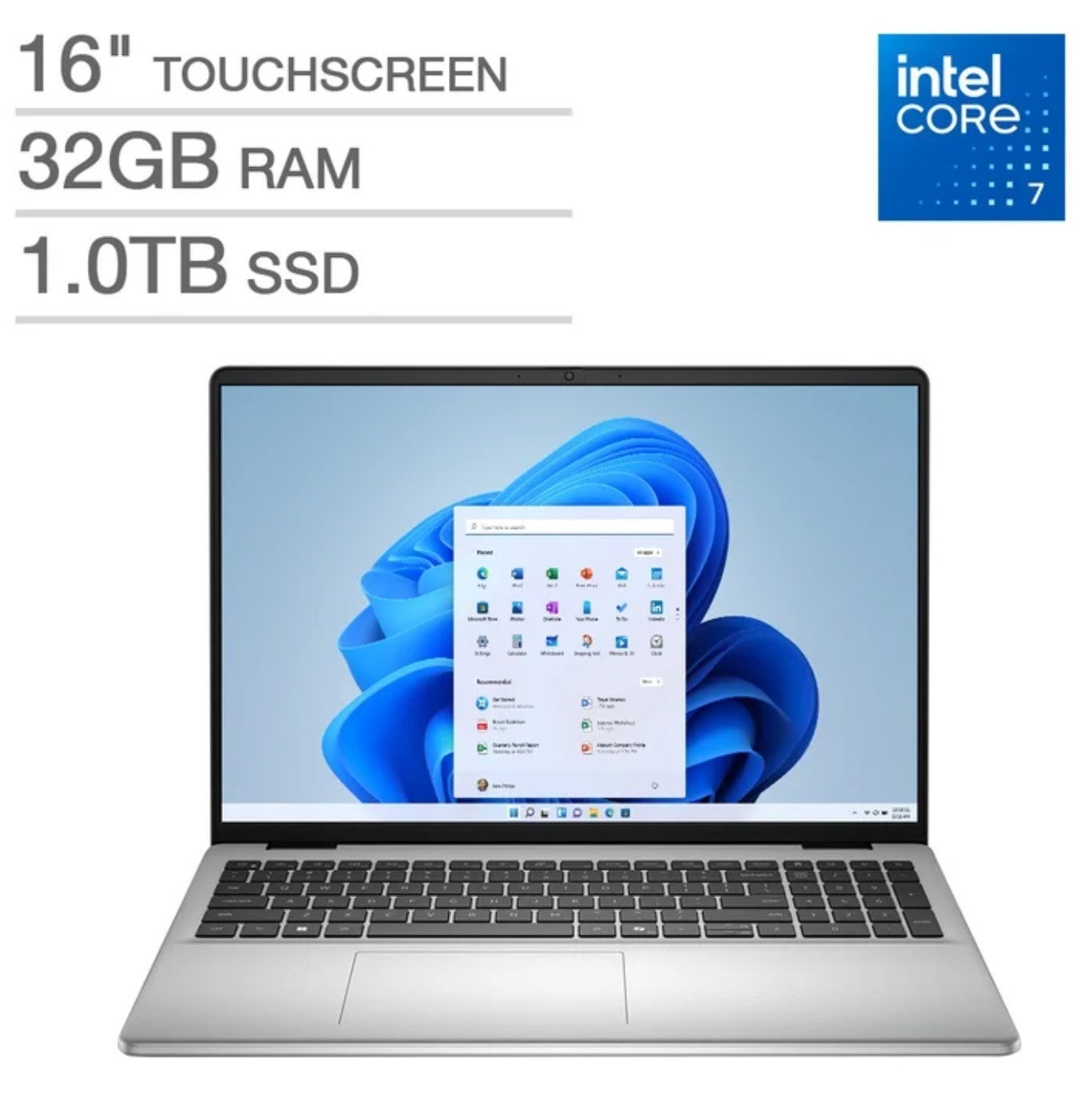 Dell 16″ Touchscreen Laptop – Intel Core 7-150U/32GB RAM/1TB SSD/Windows 11
