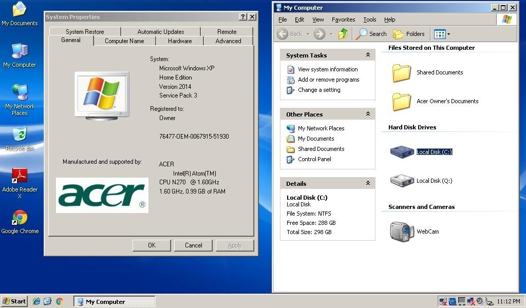 ACER ASPIRE ONE KAV10 LAPTOP PC INTEL 1GM RAM 320GB HDD WINDOWS XP PARTS ONLY