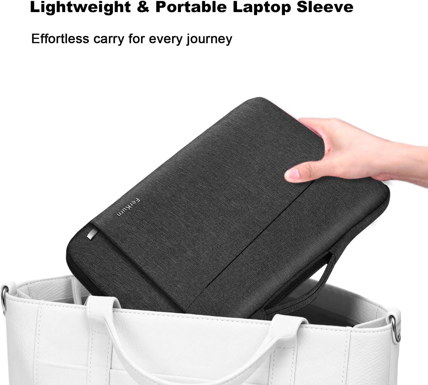 Unisex Black Laptop Sleeve for 11.6″ Chromebook MacBook Air Pro Case