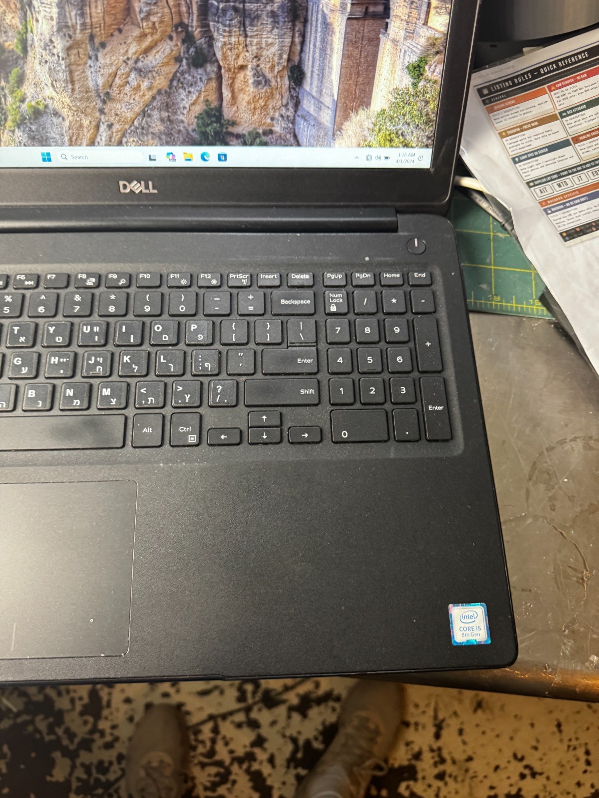 Dell Latitude 3500 15.6″ FHD i5-8265U 8gb Ram 256gb SSD W11 Pro *READ #6220