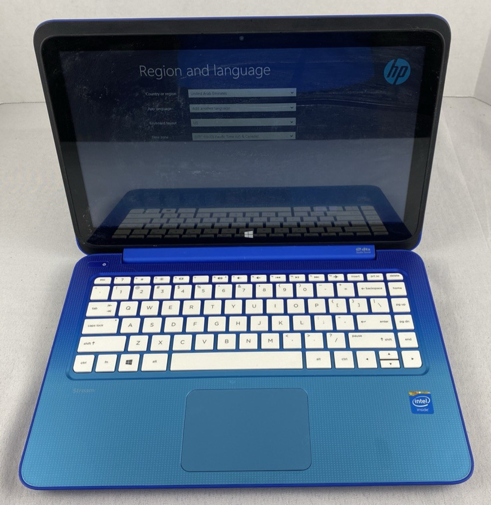 HP Stream 13-c002dx Blue 13.3″ Intel Celeron N2840 2.16GHz 2GB Ram Factory Reset