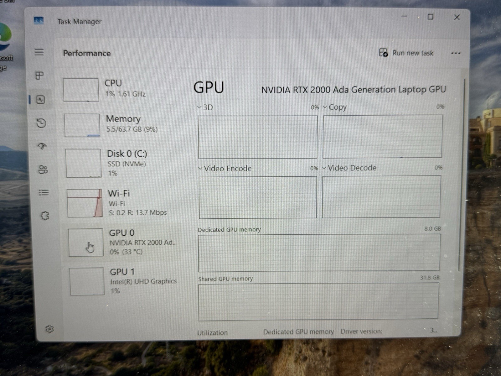 Dell Precision 7680 16″ i7-13850HX 64GB Ram 1TB SSD RTX 2000 Ada