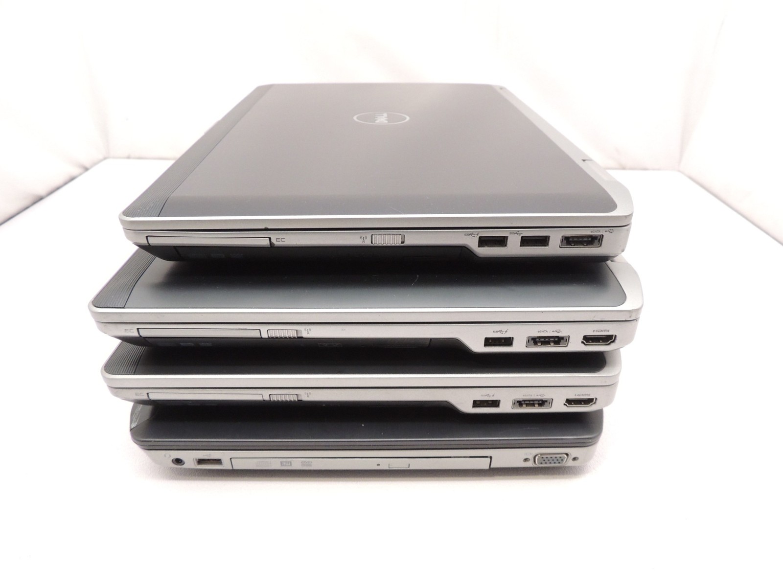 Lot of 4 Dell E5530 E6530 E6430 Core i7 3rd Gen No HDD/Battery/PSU Laptop Tested