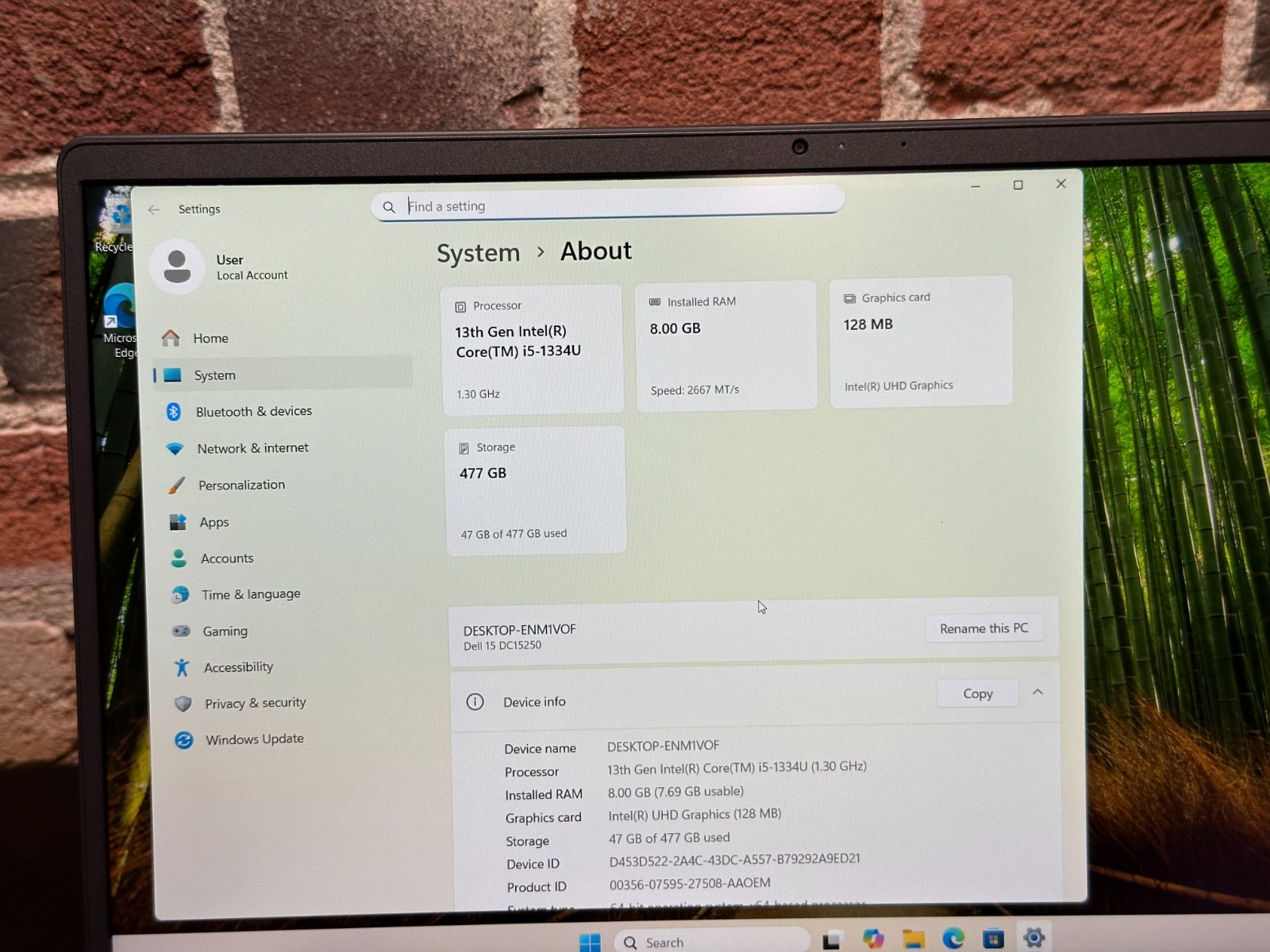 Dell 15 DC15250 2025 15″ Touchscreen i5-1334U – Very Good Condition