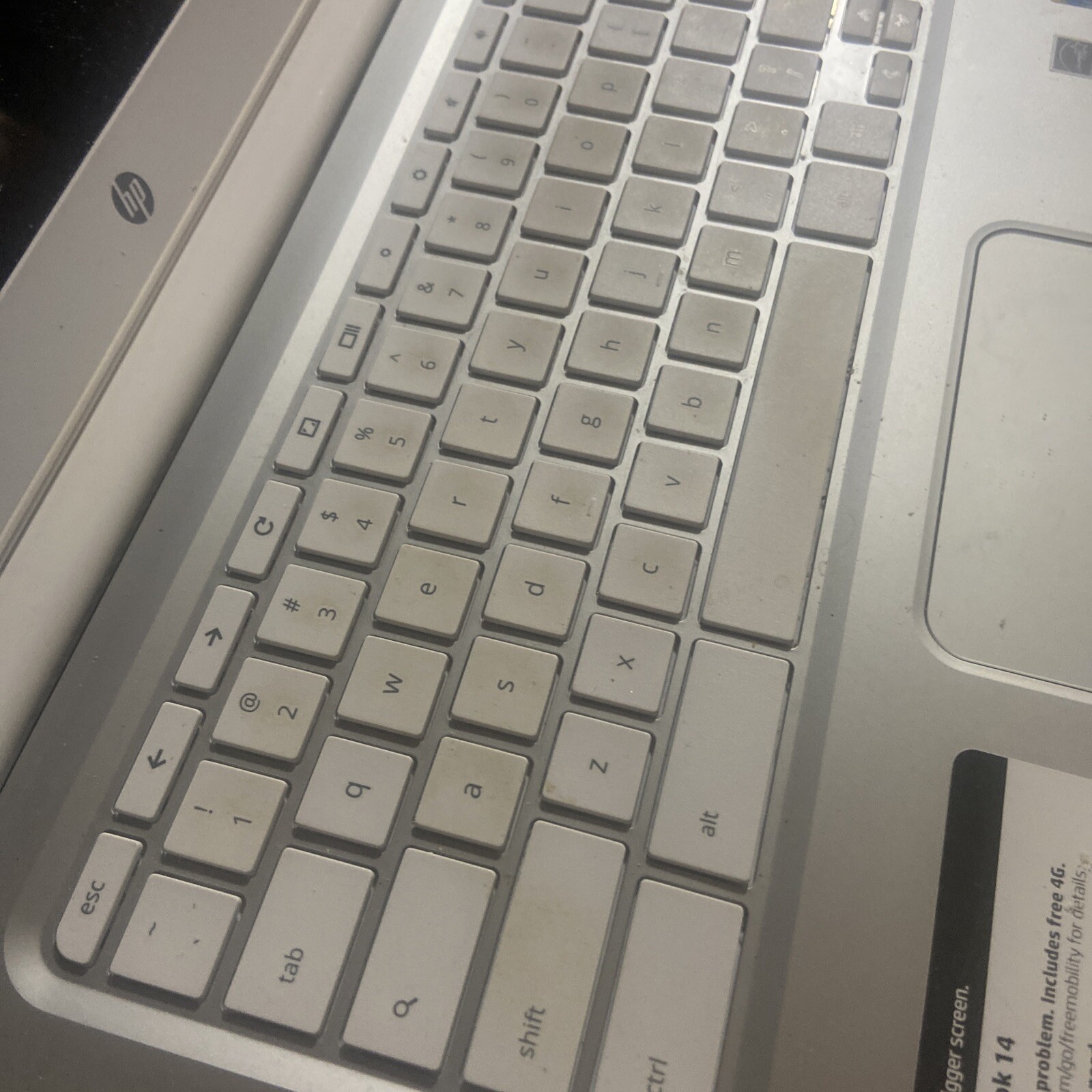 HP Chromebook Laptop Needs Screen Cr3114 Q029wm Parts Repair Read Desc Computer