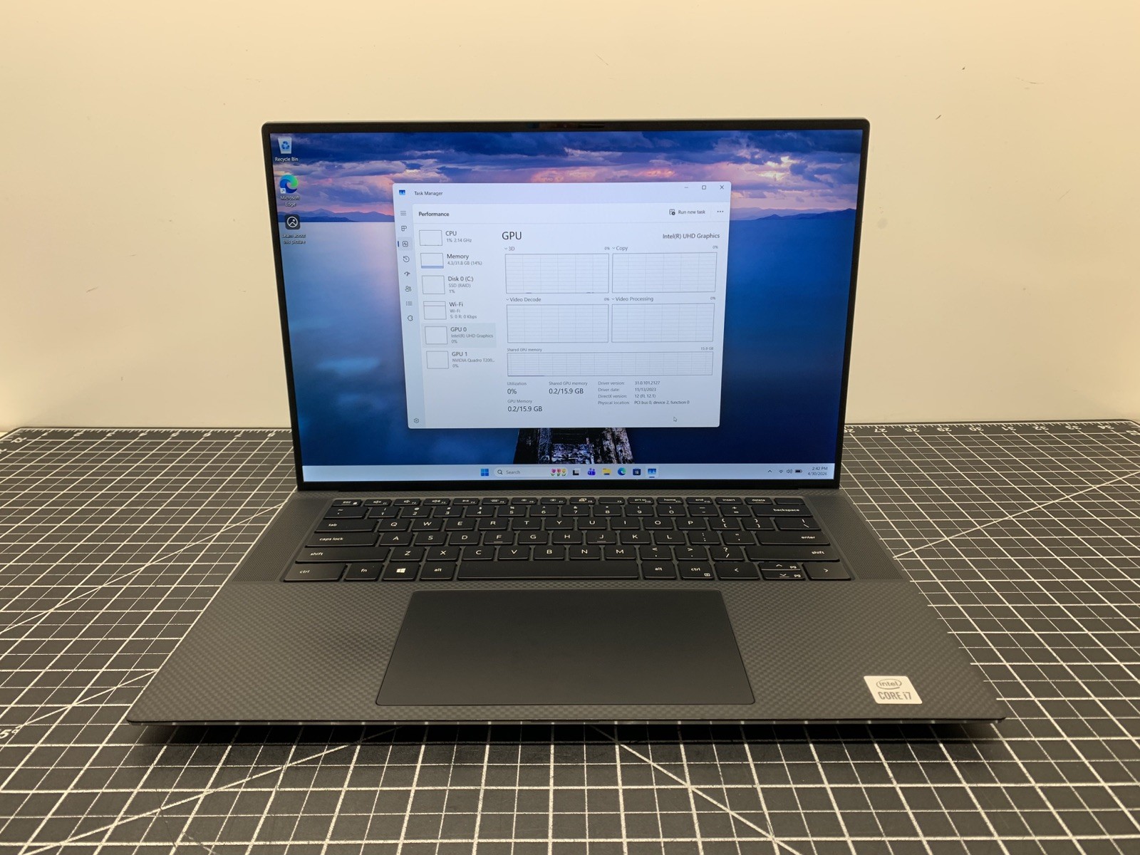 Dell Precision 5550 Core i7-10750H Quadro T2000, 32GB RAM, 512GB SSD | #P252