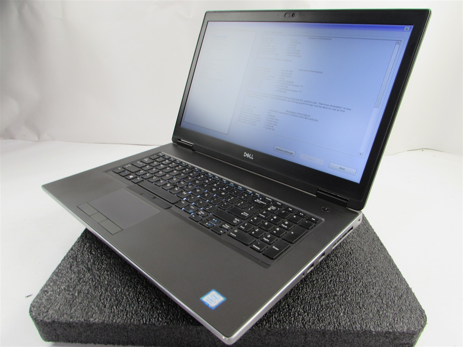 DELL PRECISION 7740 17.3″ I7-9750H 512GB SSD 64GB RAM NVIDIA RTX 4000 WIN 11 PRO