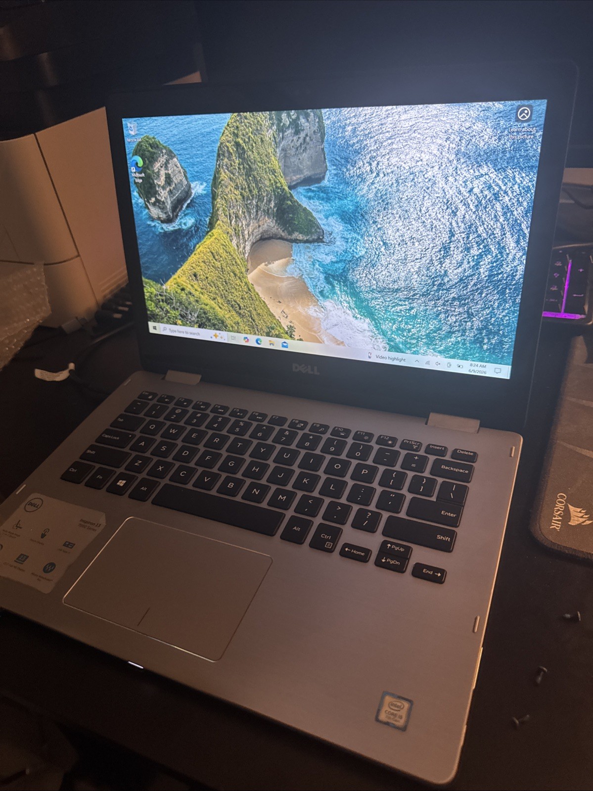 Dell Inspiron 13 7000 Series Intel Core i5-7200U 2.50 GHz 8GB Memory 256 GB SSD