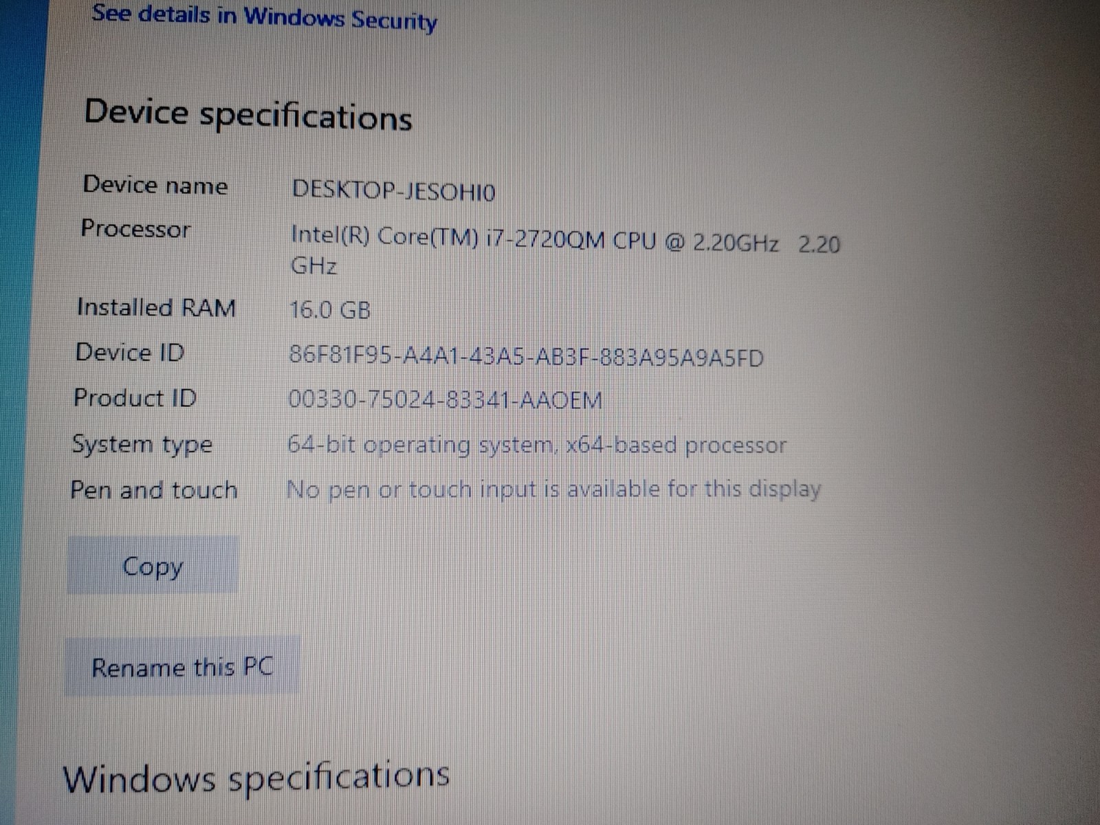 HP EliteBook 8560p Intel i7-2720QM 4-core +AMD Radeon/ 16GB RAM/ 256GB SSD/ HD+