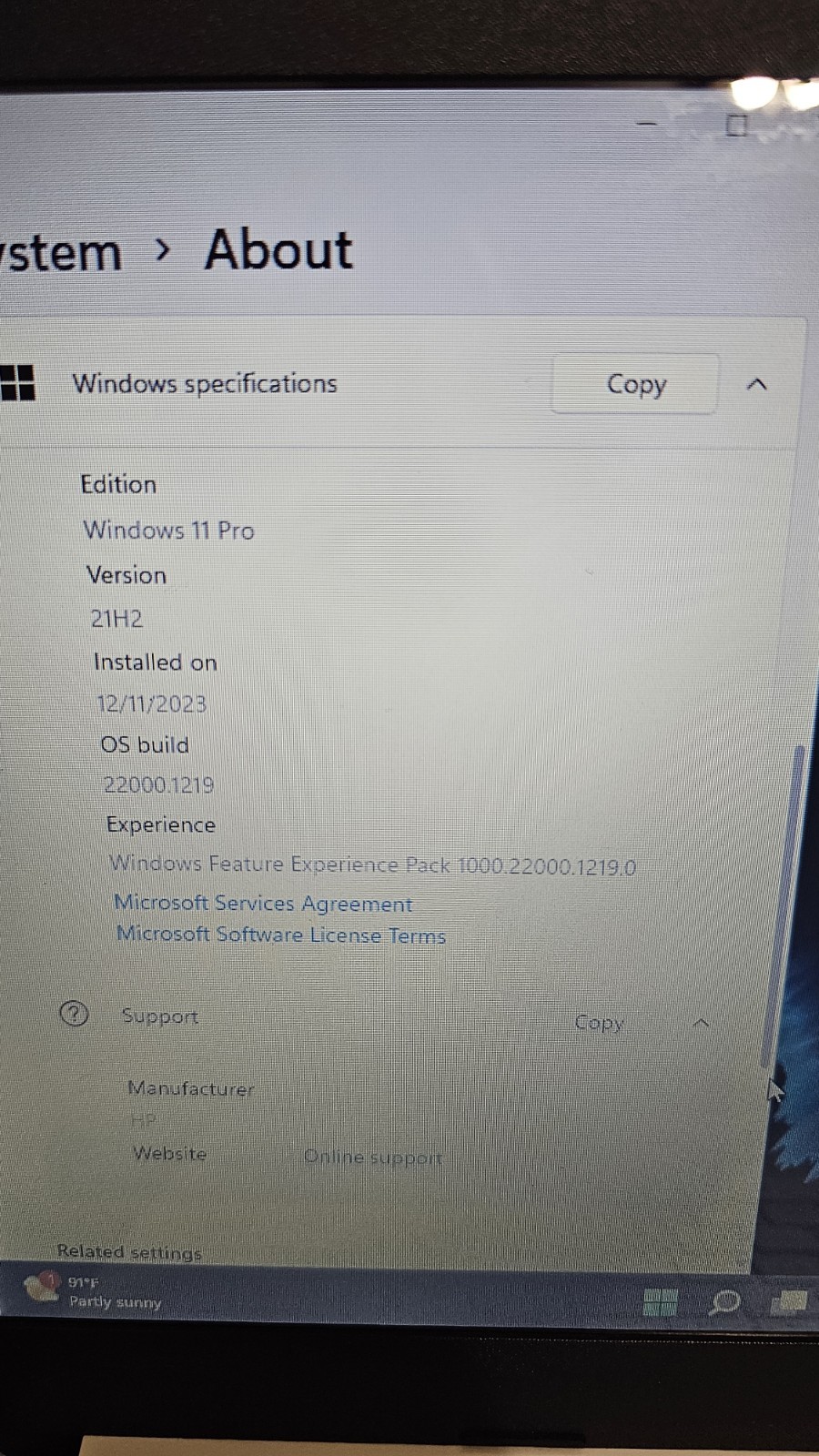 Hp Laptop 14-dq0032dx Win 11 Pro, With Charger