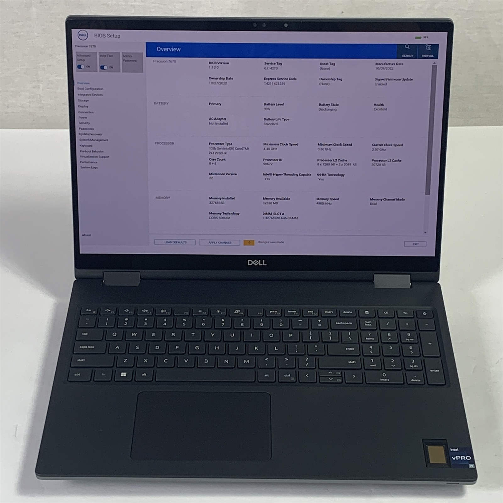 Dell Precision 7670 16″ Laptop i9-12950HX 2.3GHz 32GB 1TB SSD RX 3080 Ti – Win11