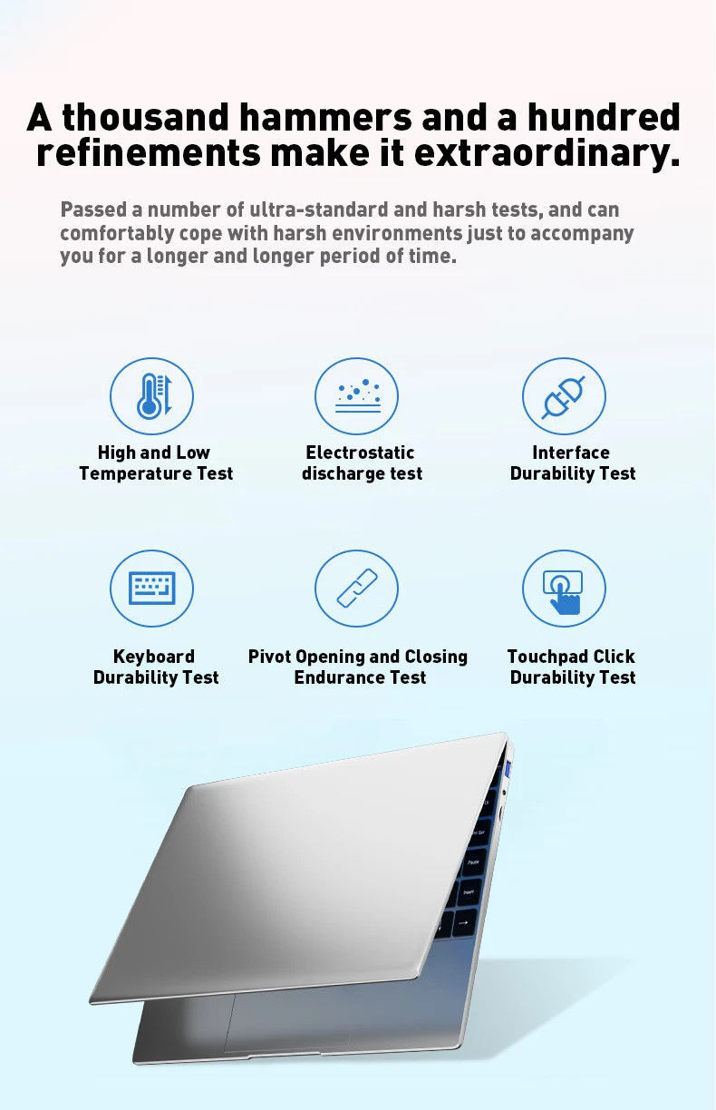 14.1″ Ultra Slim Laptop 16GB RAM 2TB SSD Intel N3700 Notebook Windows 11 Pro.