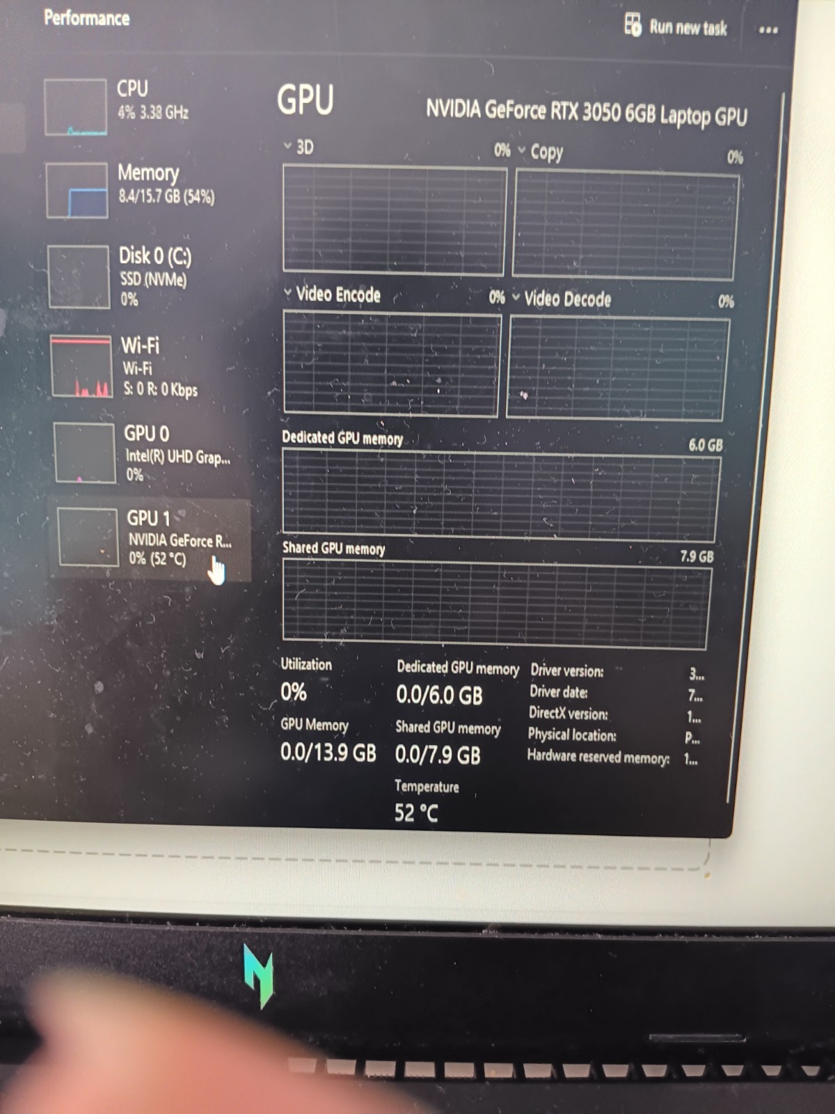 Acer Nitro 5 15.6 (i5-13420H), 16GB DDR4 RAM, RTX 3050 6GB, 512GB NVMe SSD