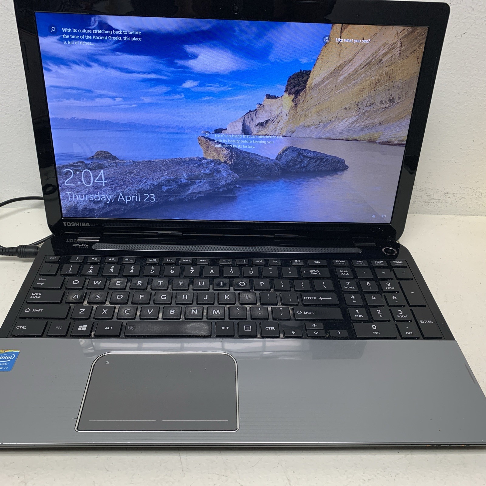 Toshiba Satellite L55-A Core i7-4700MQ 2.40GHz 8GB 1TB Hdd Wind 10h No Batt