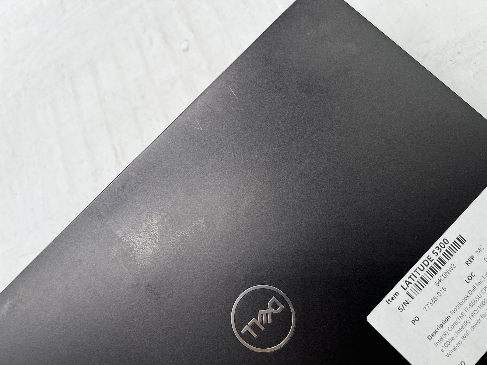 Dell Latitude 5300, i7-8665U CPU, @ 1.90GHz, 8GB RAM-No HDD/OS/Adapter