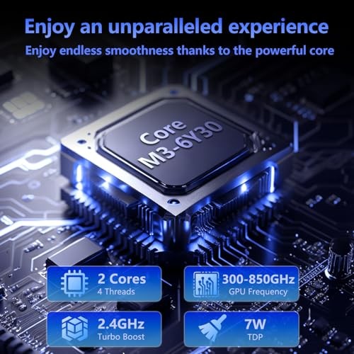 15.6 inch Laptop with Core M3-6Y30 Processor Laptop Computer 8GB RAM 256GB