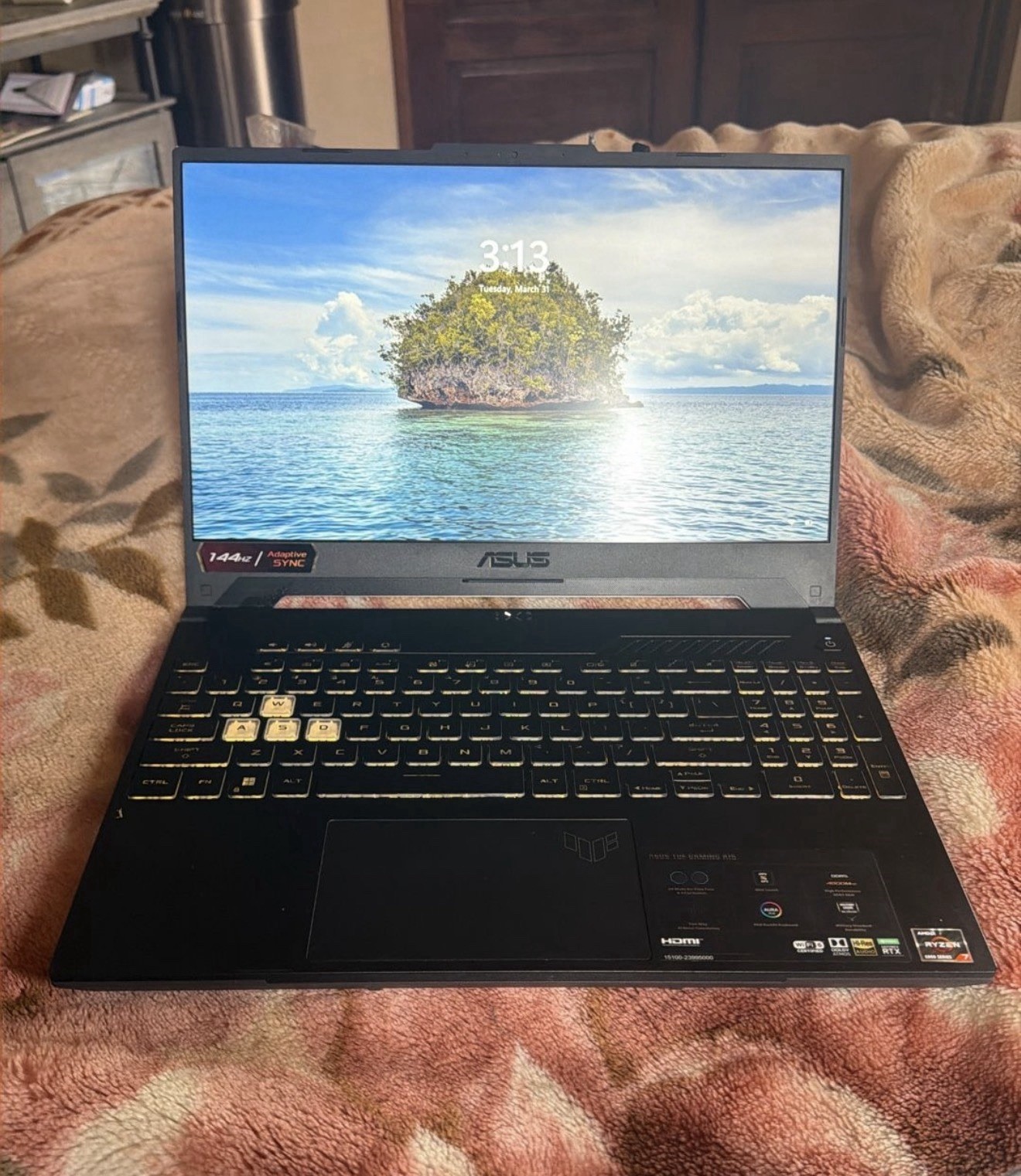 ASUS TUF Gaming A15 Laptop Ryzen 7 RTX 3050 16GB 512GB SSD 15.6″ FHD Black