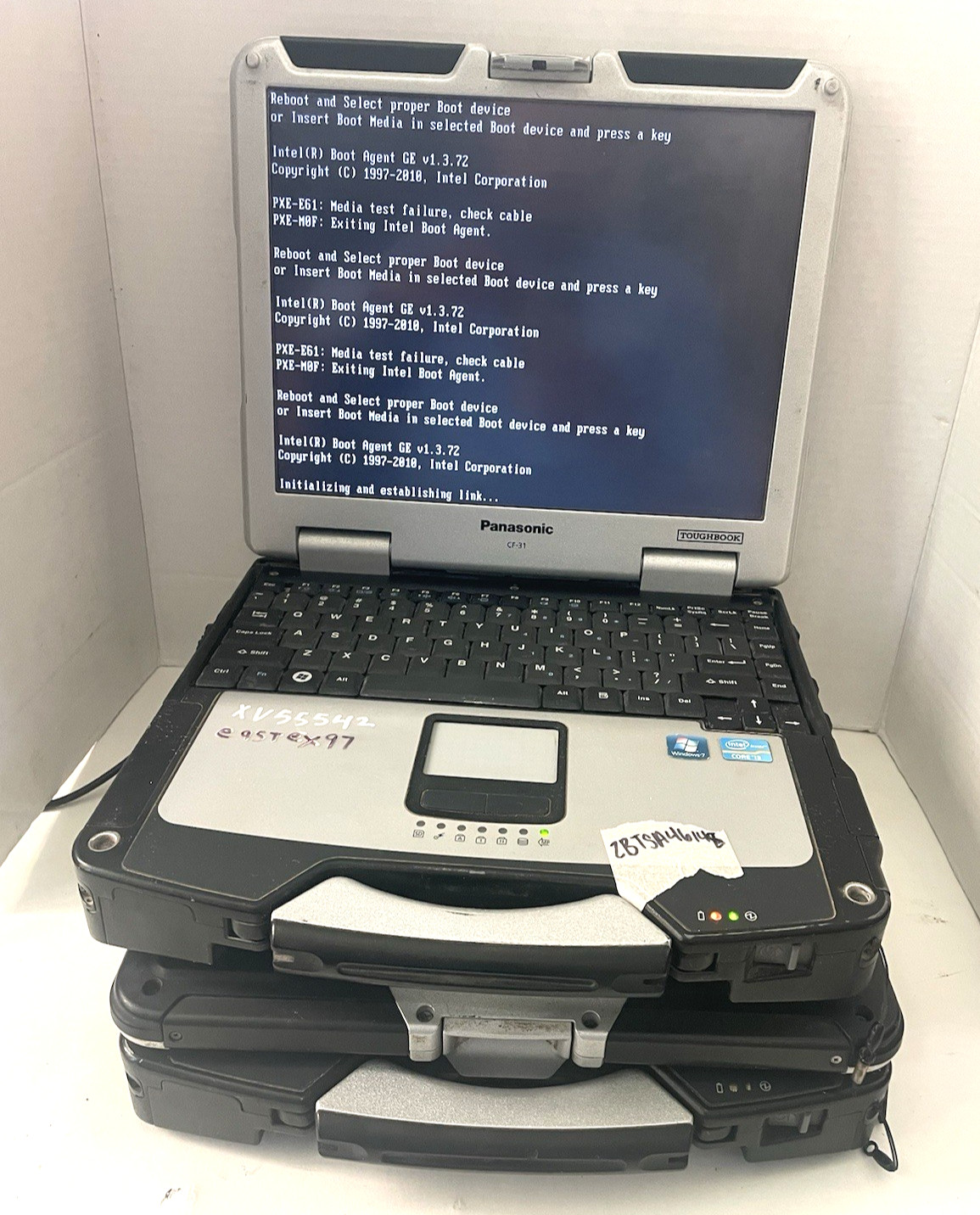 Lot 2 Panasonic CF-31 Core i3-2310M 2.10GHz 4GB RAM – No HHD – With Battery
