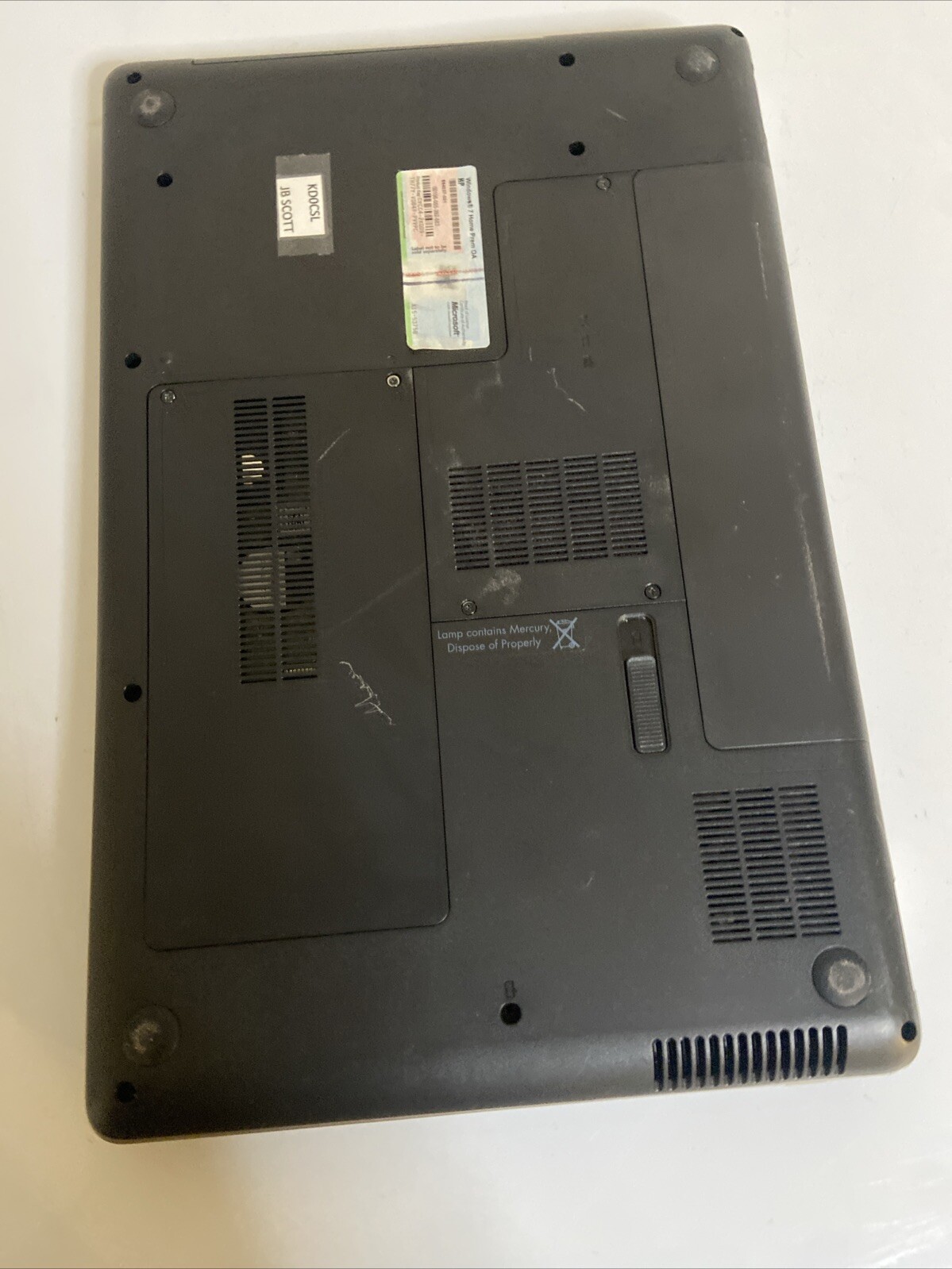 HP G62 15.6″ Laptop – Pentium T4500 @ 2.30GHz / 3GB Ram /500Gb HDD / Win10.