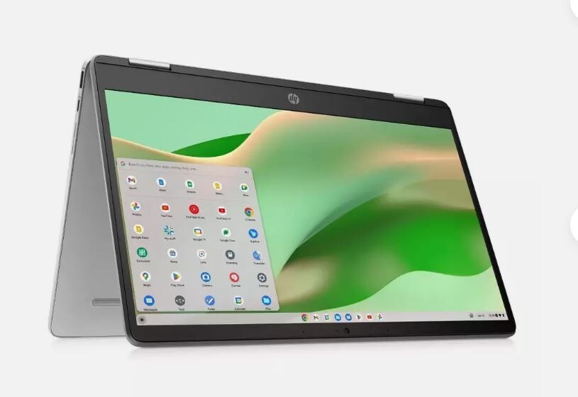 HP CHROMEBOOK x360 14″ CONVERTIBLE 2-in-1 – 64GB eMMC, INTEL 1.1GHz, 4GB RAM NEW
