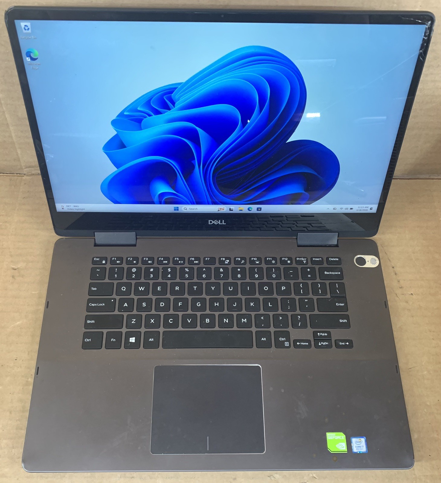DELL INSPIRION 7586 Intel Core i7-8565U@1.80GHZ 16GB DDR4 RAM 512GB SSD WIN 11P