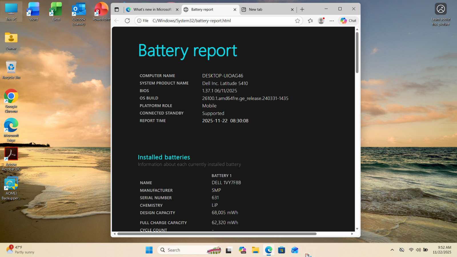Dell Latitude 5410 14″ FHD Laptop – i5 – 16GB RAM 512GB SSD W11 Pro New Battery