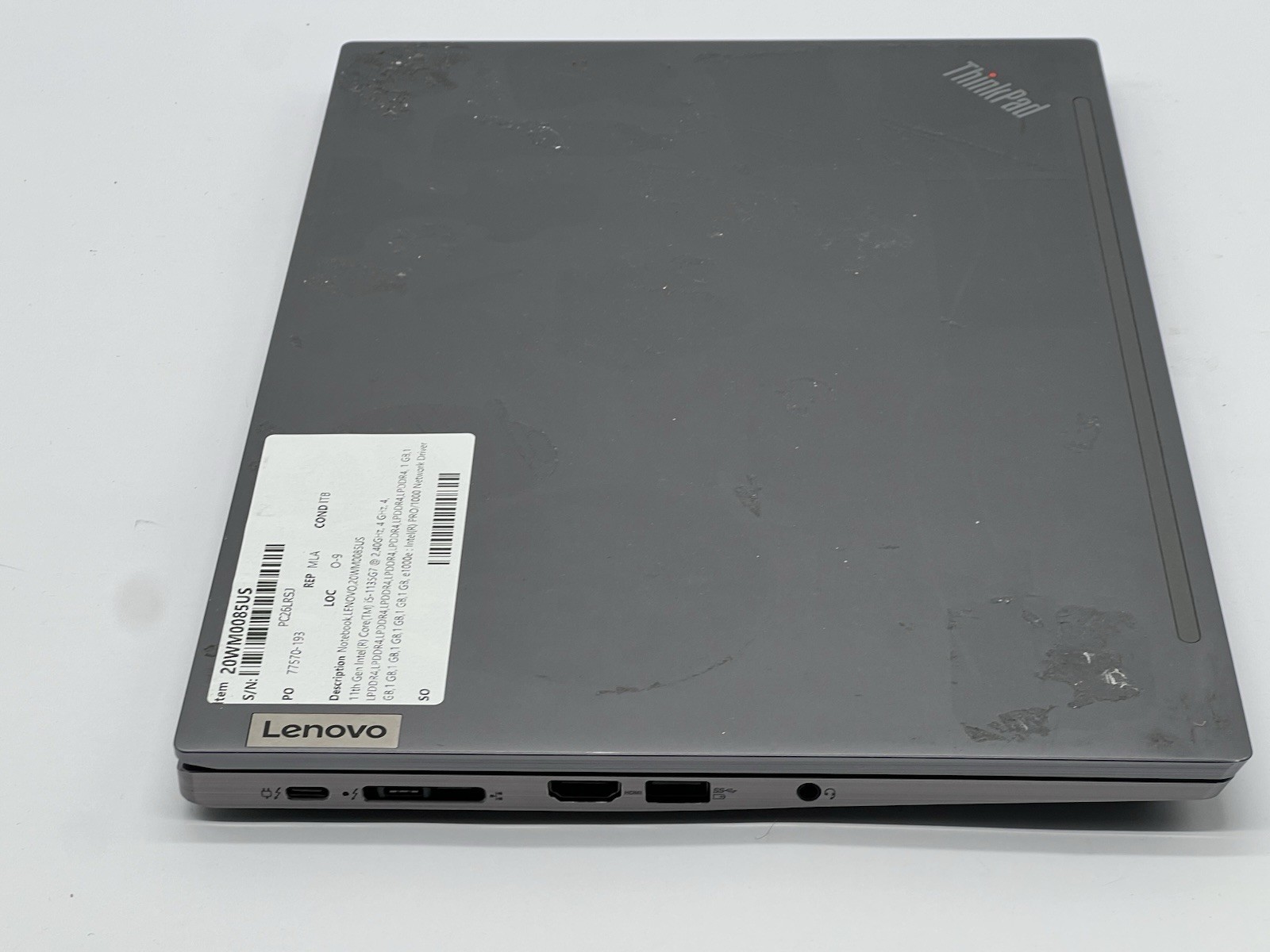 Lenovo ThinkPad T14s Gen 2i, i5-1135G7, @ 2.40GHz, 8GB RAM-No HDD/OS/Adapter