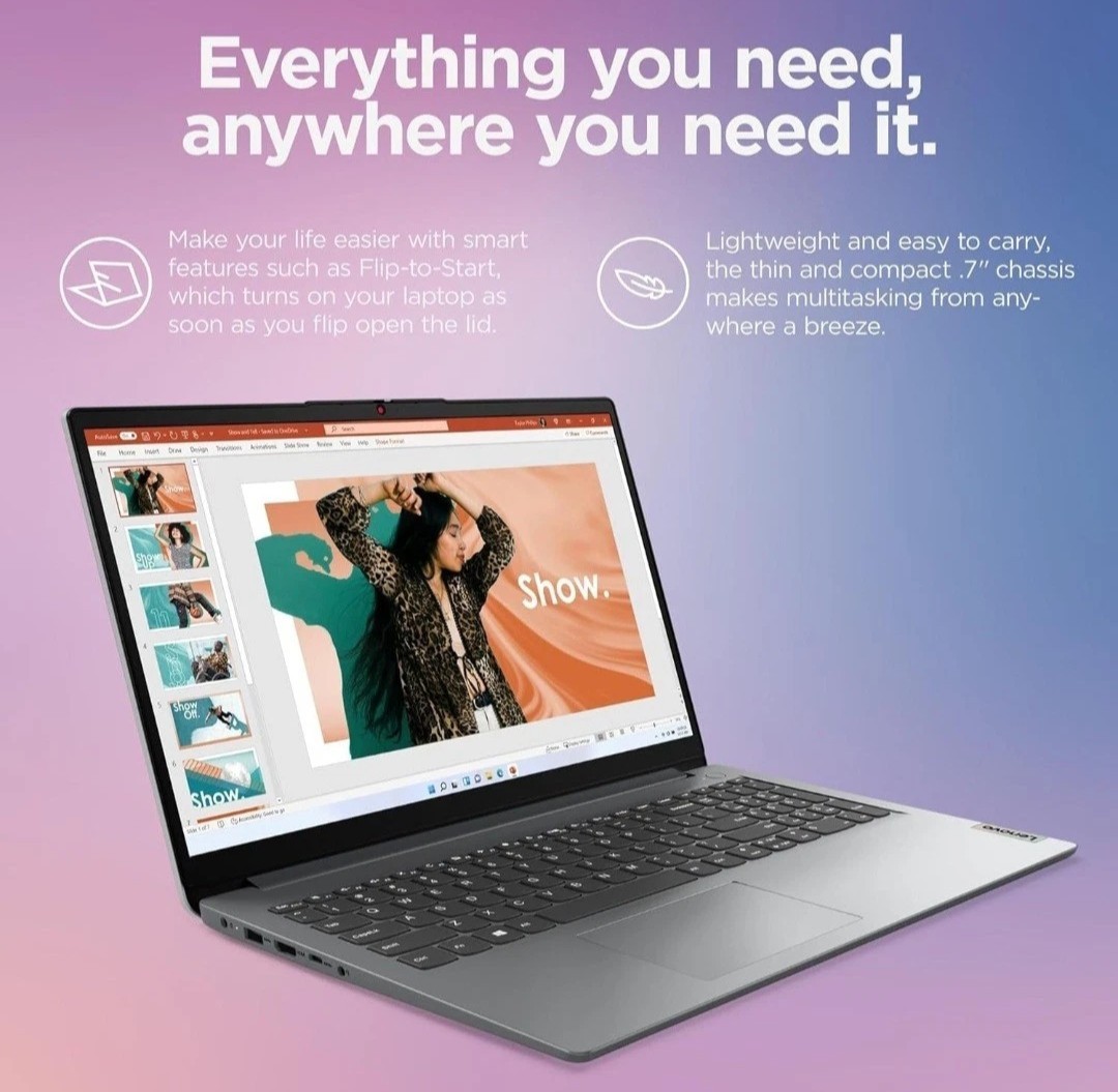 Lenovo IdeaPad 1 – 32GB RAM | 1TB SSD | Ultra Fast | 1-Year Protection Plan