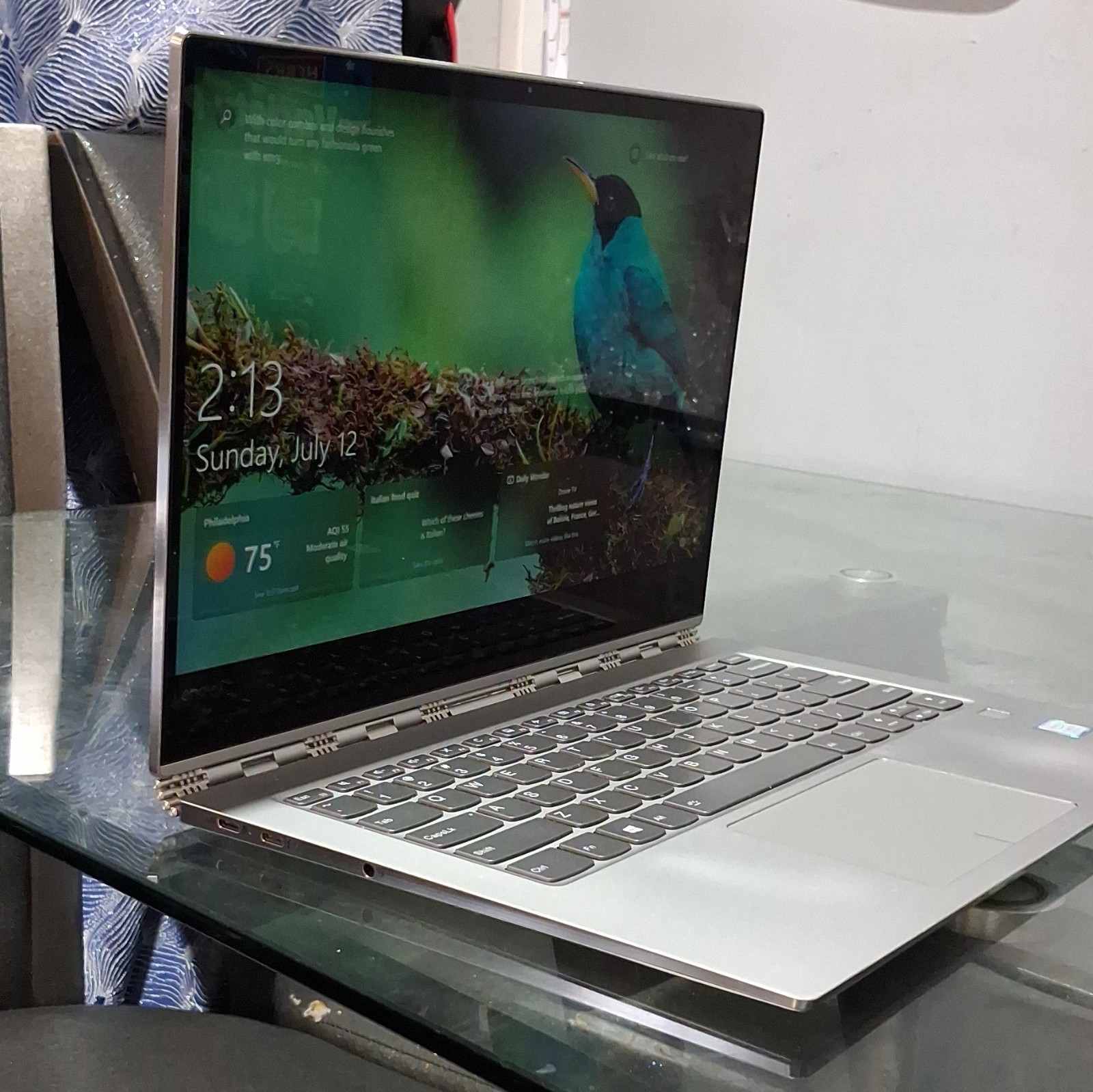 Lenovo Yoga 13″ Silver Laptop Intel Core i7 8th Gen, Windows, Fingerprint