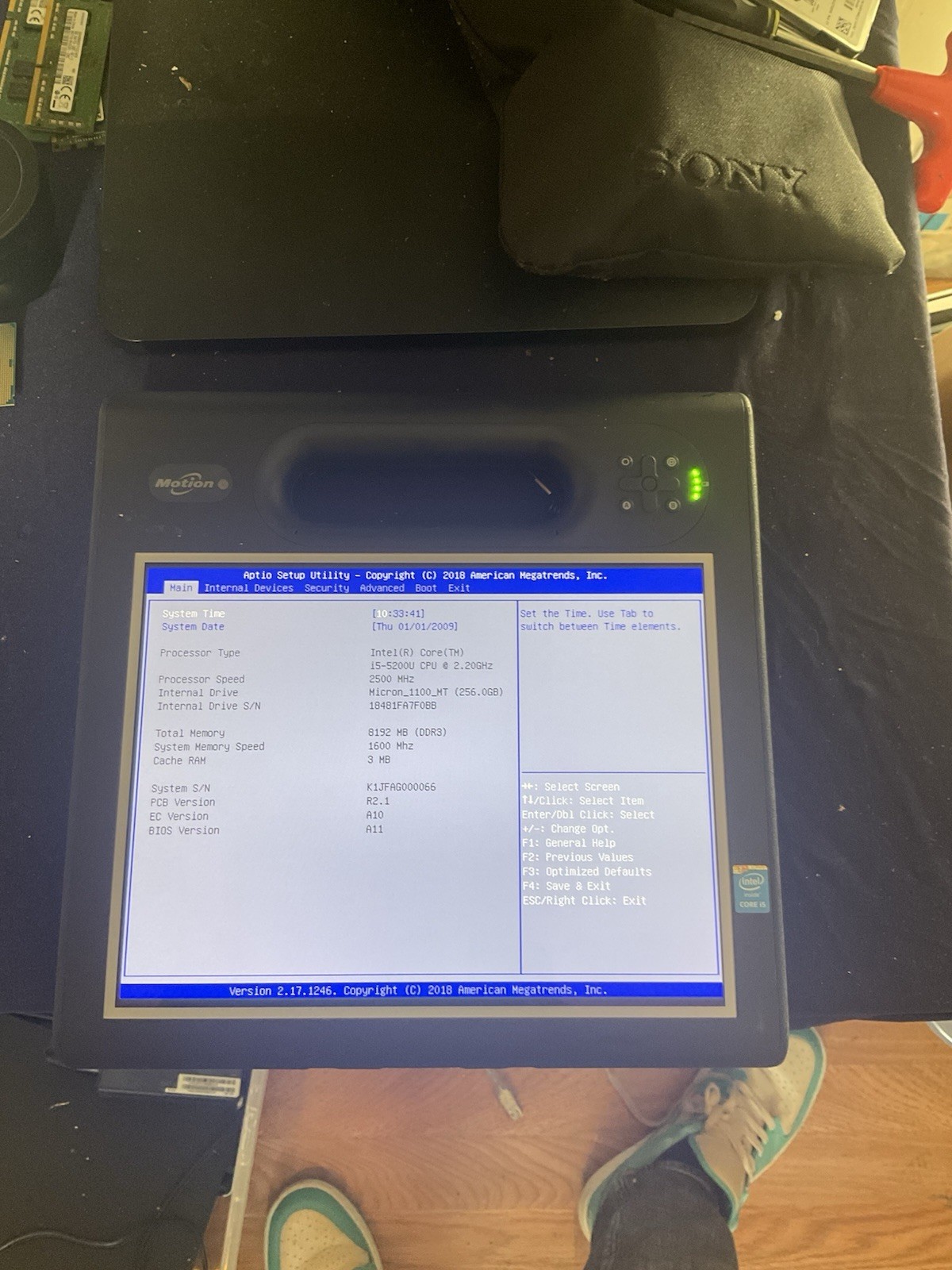 Motion Xplore MC-F5m CFT-004 i5-5200U 8GB Ram 256GB SSD | LCD NO Bubbles