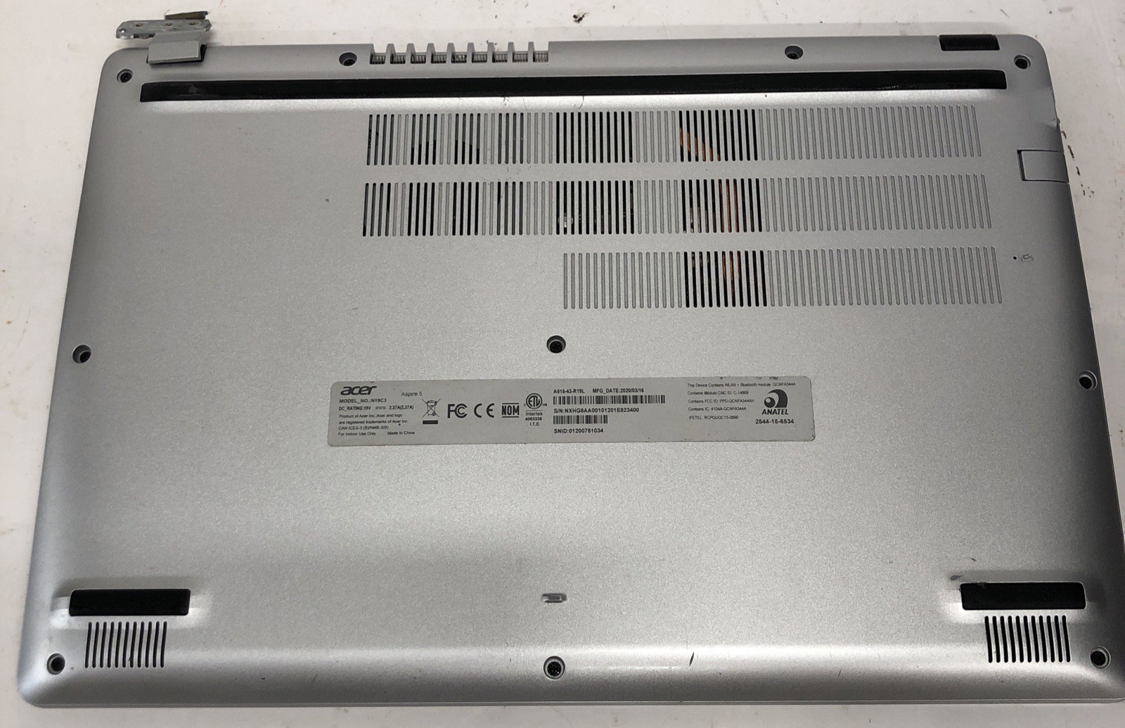 Acer Aspire 3 15.6″ Laptop AMD Ryzen 3 3200U 4GB RAM 120GB SSD Good Bat – Read