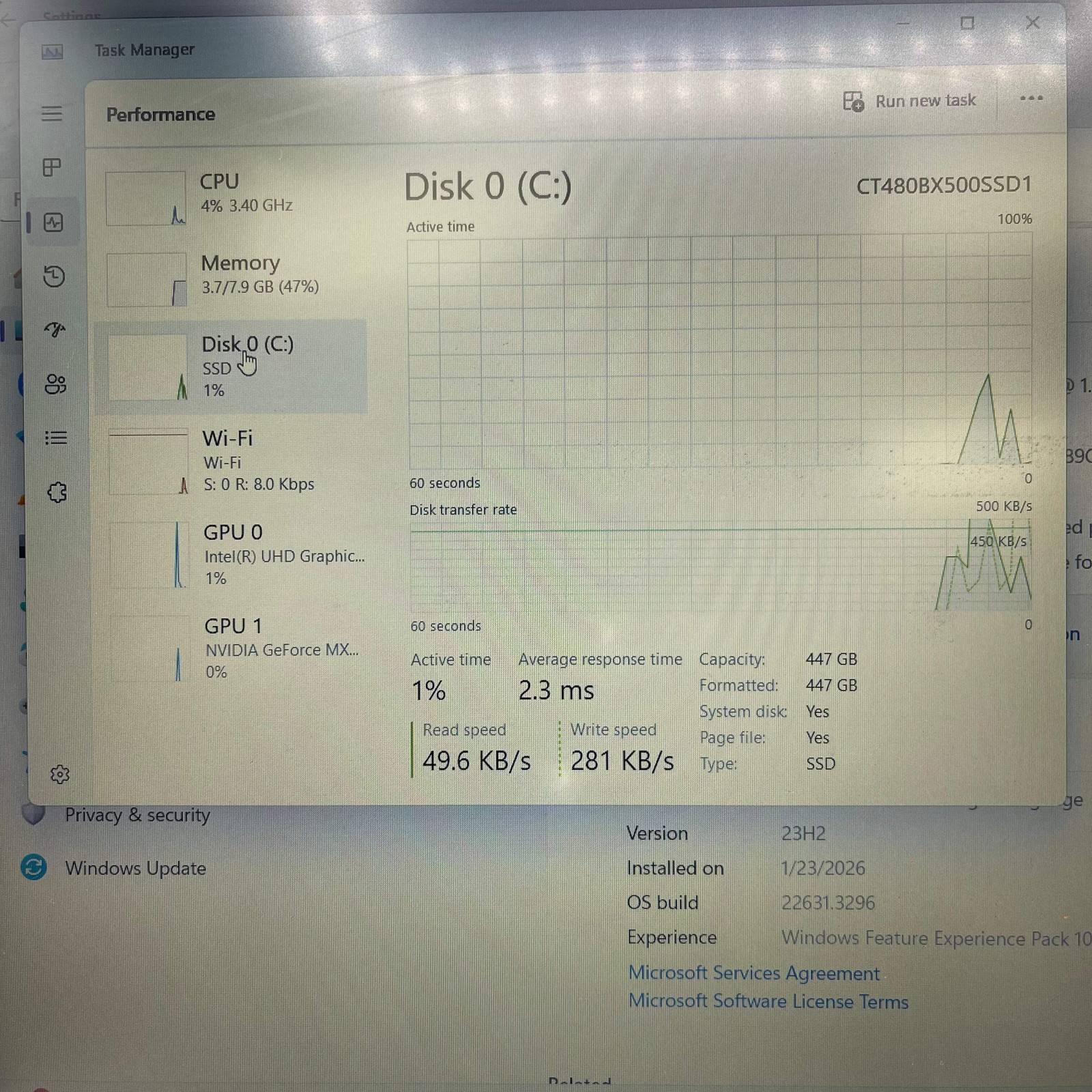 Asus Vivobook 15 X512F 15.6″ i5-8265U 1.6GHz 8GB RAM 512GB SSD GeForce MX230