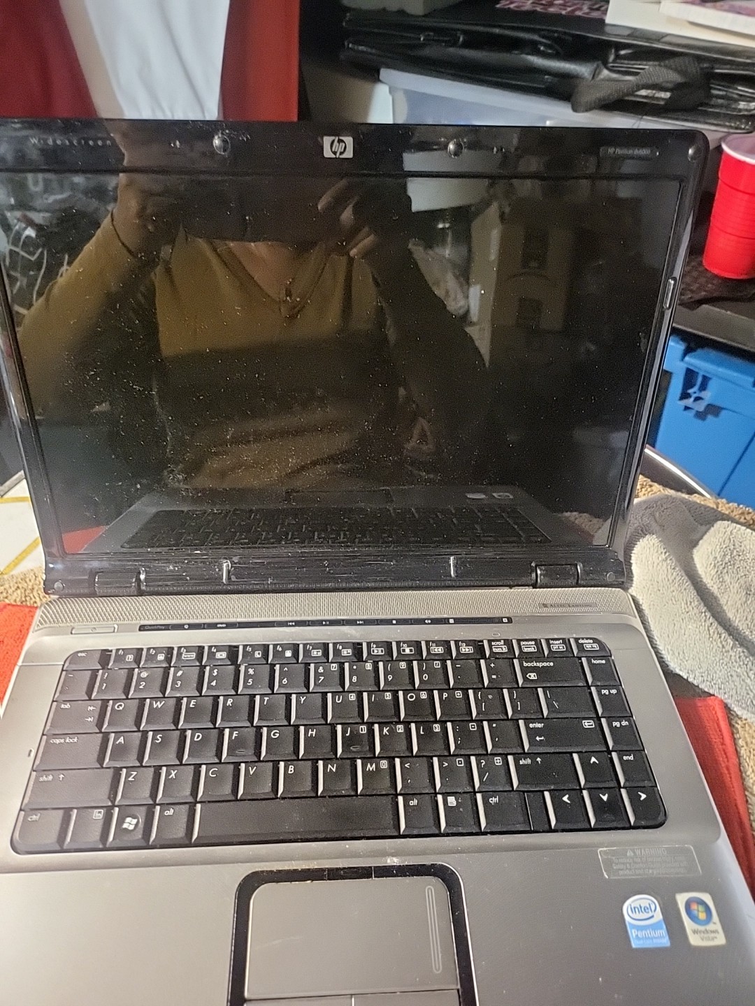 FOR PARTS 15.4″ HP Pavilion dv6226us (T2250/1.73 GHz/NO RAM/NO HDD) untested