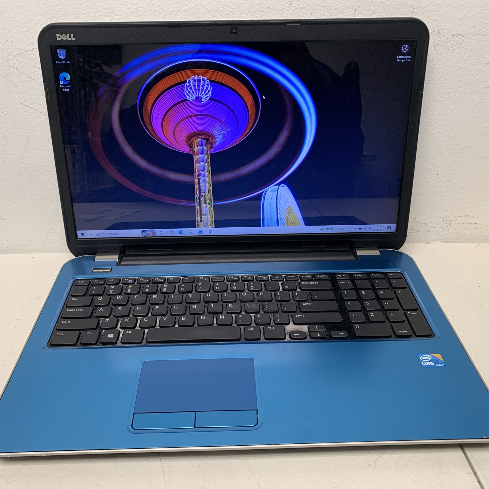 Dell Inspiron 5721 i5-3337U 1.8Ghz 8gb Ram 256gb SSD Wind 10 Home Read Descrip