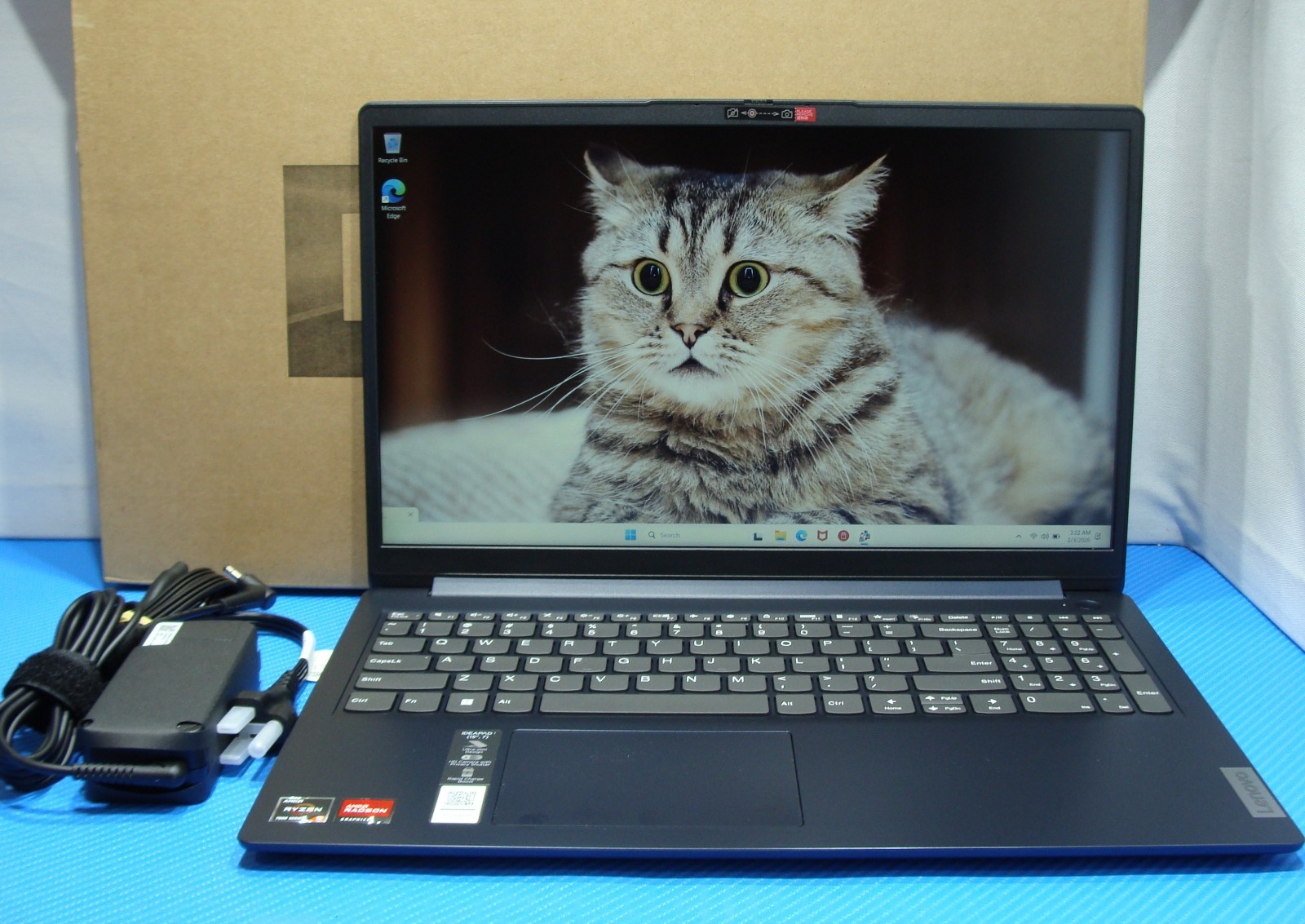 Lenovo IdeaPad 1 15AMN7 15.6″ FHD Ryzen 5 7520U 2.8Ghz 8GB 256GB Warranty11/2026