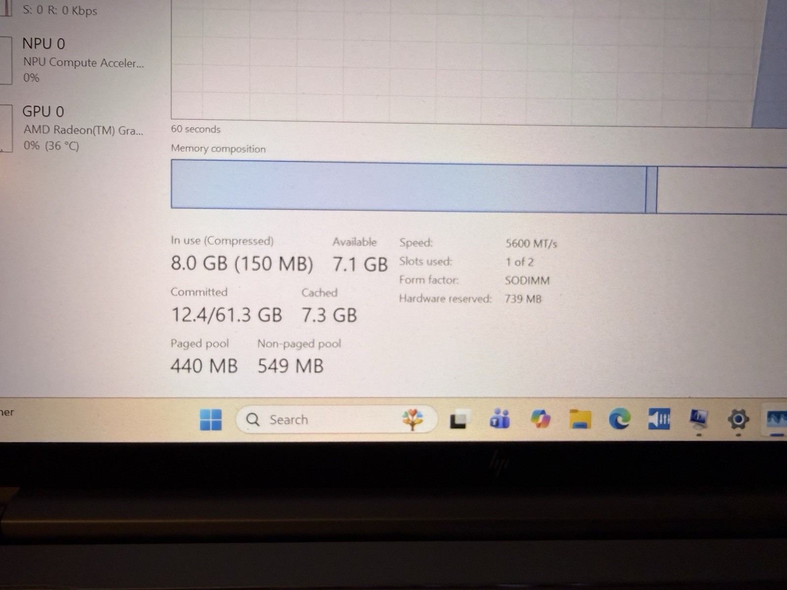 HP EliteBook 845 G10 Laptop 14″ LCD AMD Ryzen 7 PRO 7840U 16GB 512GB WIFI