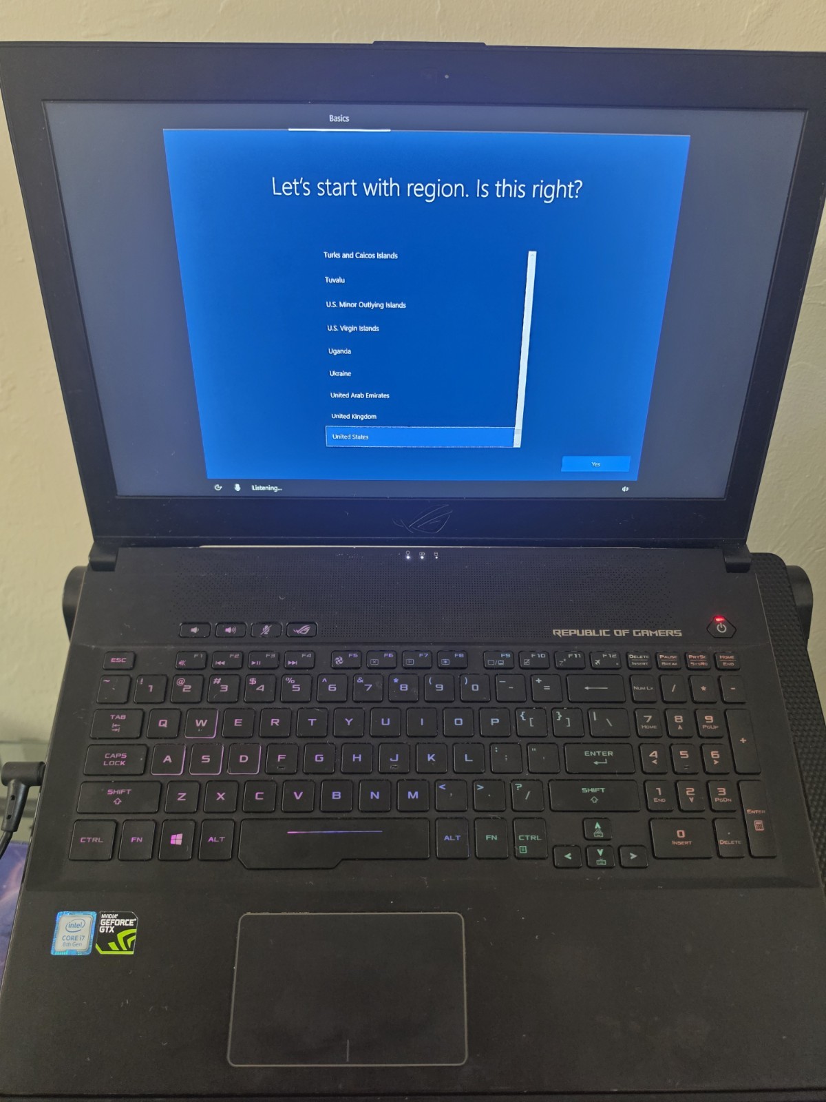 ASUS ROG GU501 GU501G 15.6″ Laptop LCD Display Comes With Screws!
