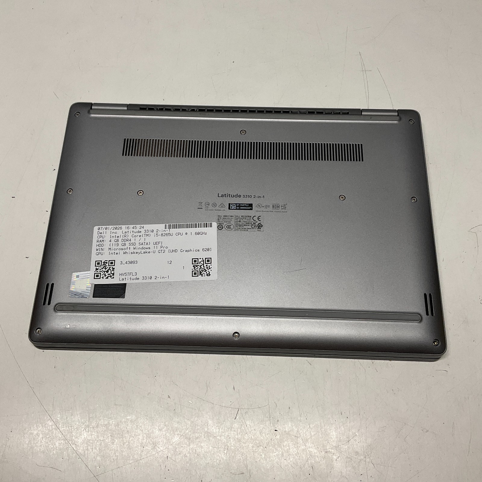Dell Latitude 3310 2-in-1 Intel i5-8265U 1.60GHz 4GB RAM 128GB SSD Windows 11