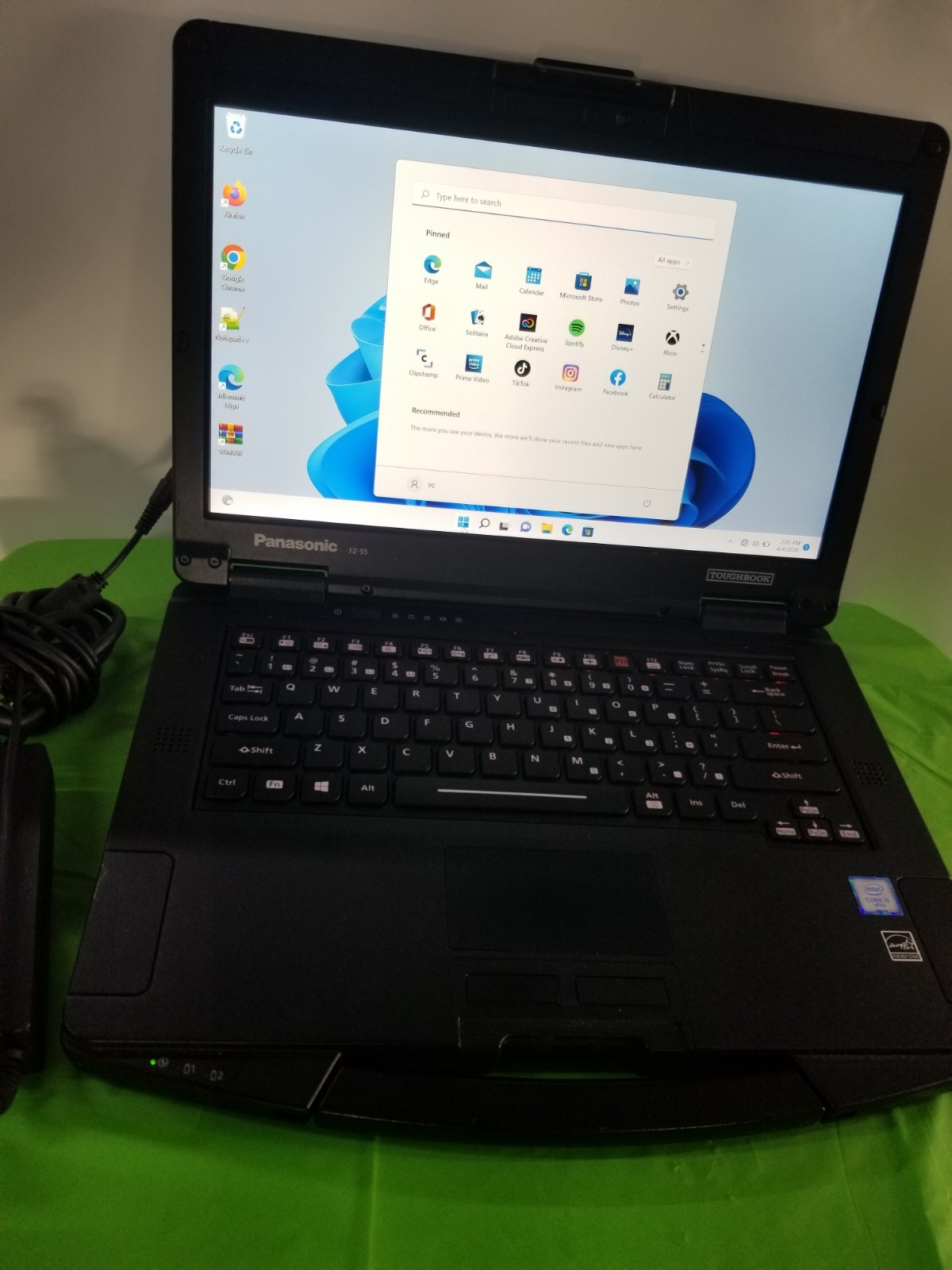 PANASONIC FZ-55 i5-8365U, 512GB NVMe 16GB RAM, HDMI, Touch, 1.60Ghz , WIN 11