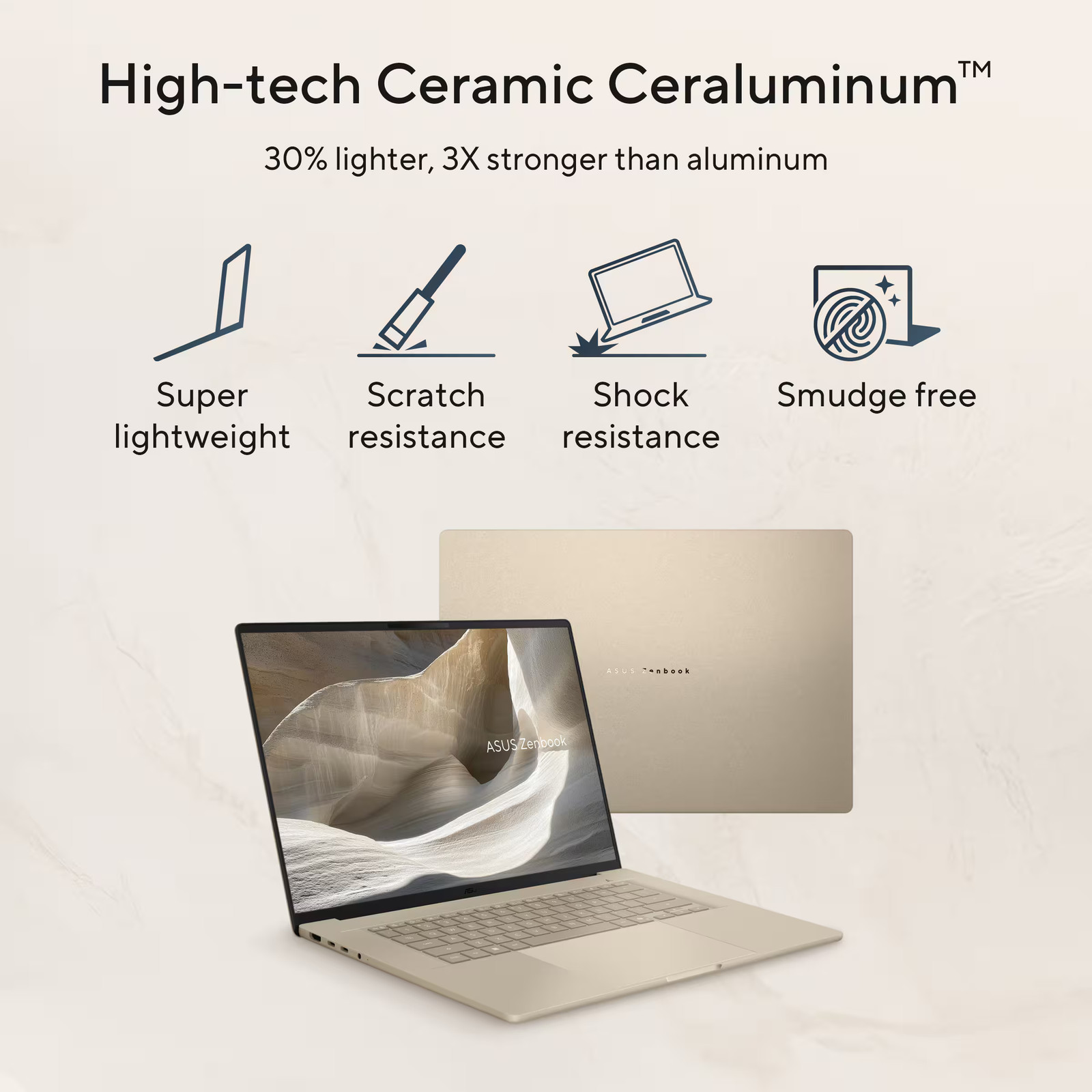 ASUS – Zenbook A16 16″ 3K OLED Touchscreen Laptop – Snapdragon X2 Elite Extre…